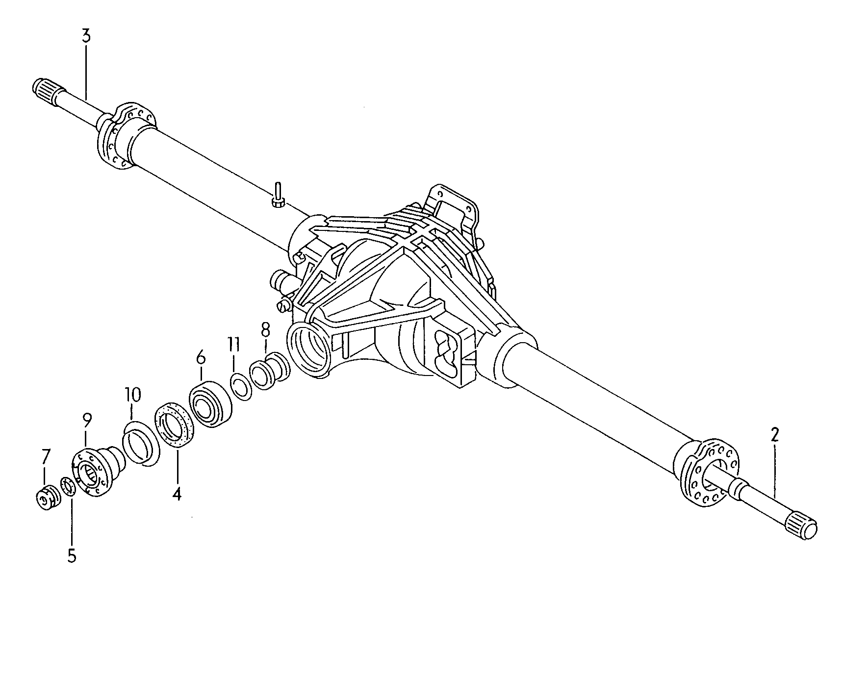 rear axle, complete - LT, LT 4x4(LT)  