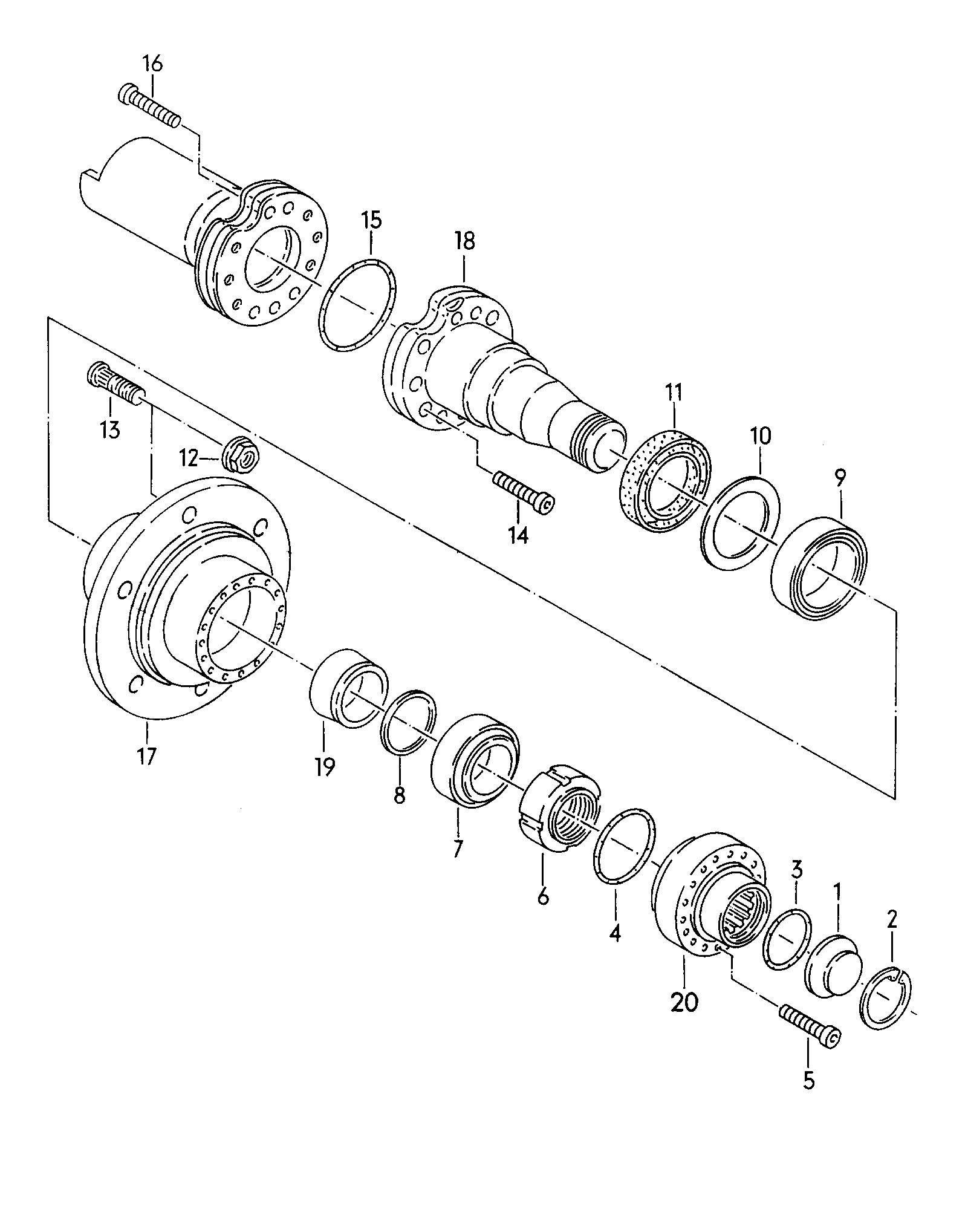 wheel hub; flange - LT, LT 4x4(LT)  
