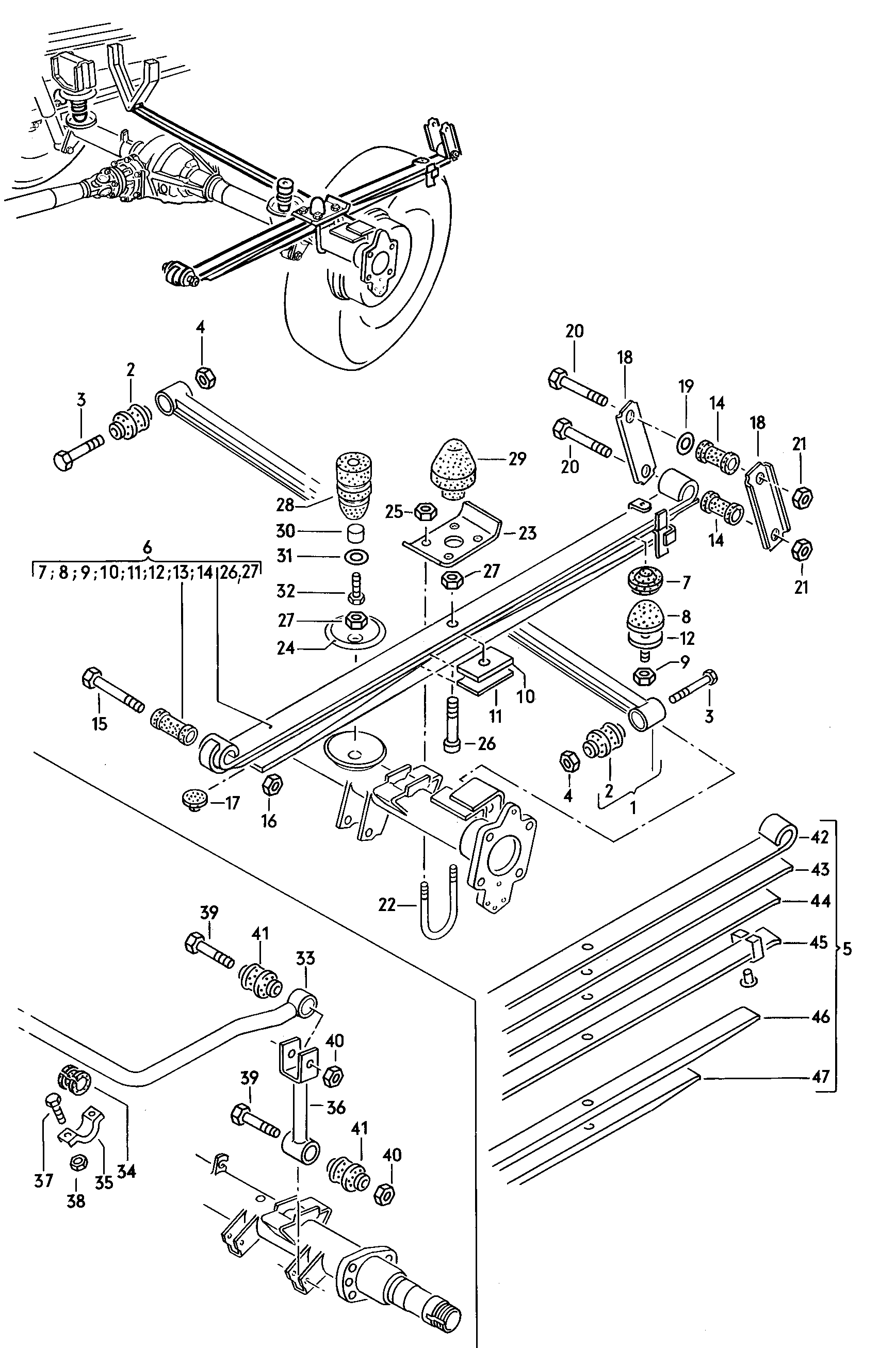 suspension; anti-roll bar; panhard rod - LT, LT 4x4(LT)  