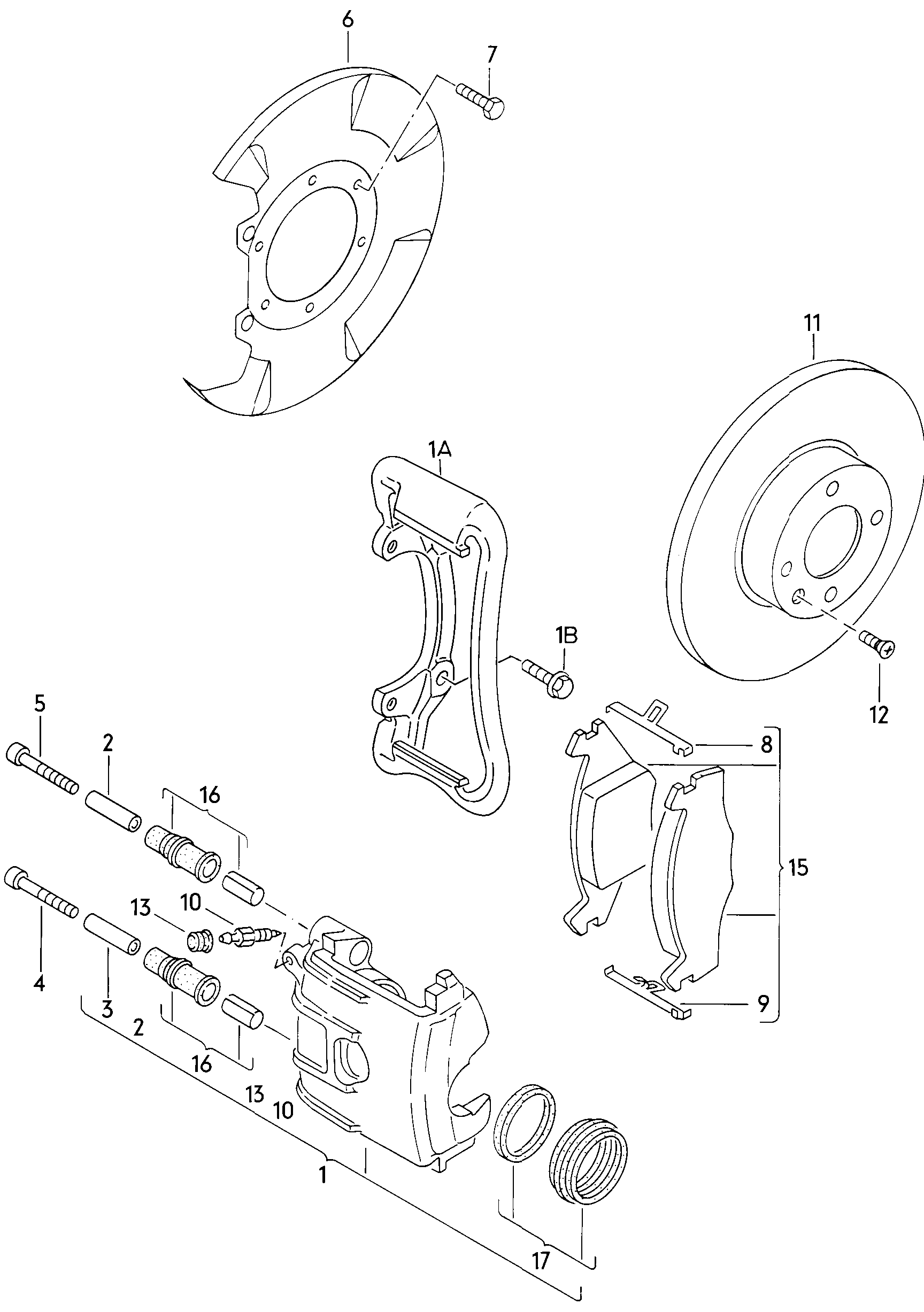 disc brake; floating caliper brake; brake disc; F ... - Scirocco(SCI)  