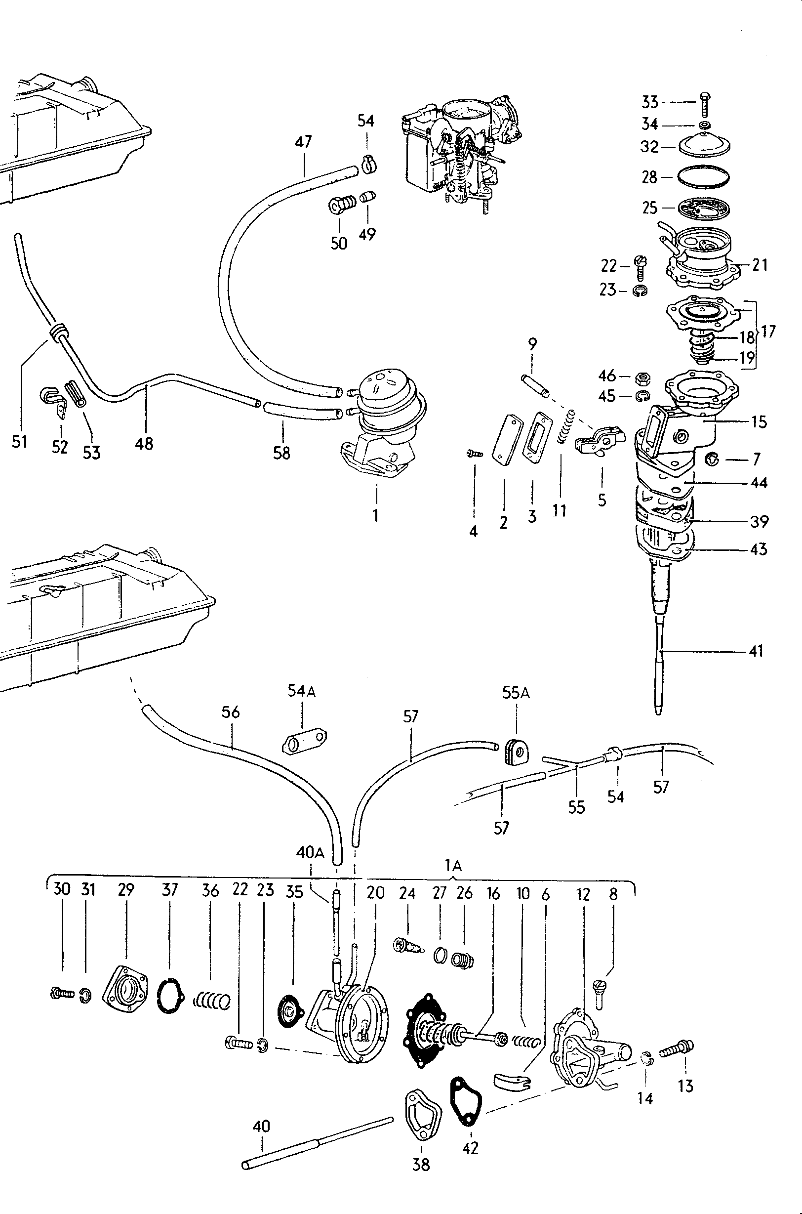 Kraftstoffpumpe; Kraftstoffleitung - Type 2(T2)  