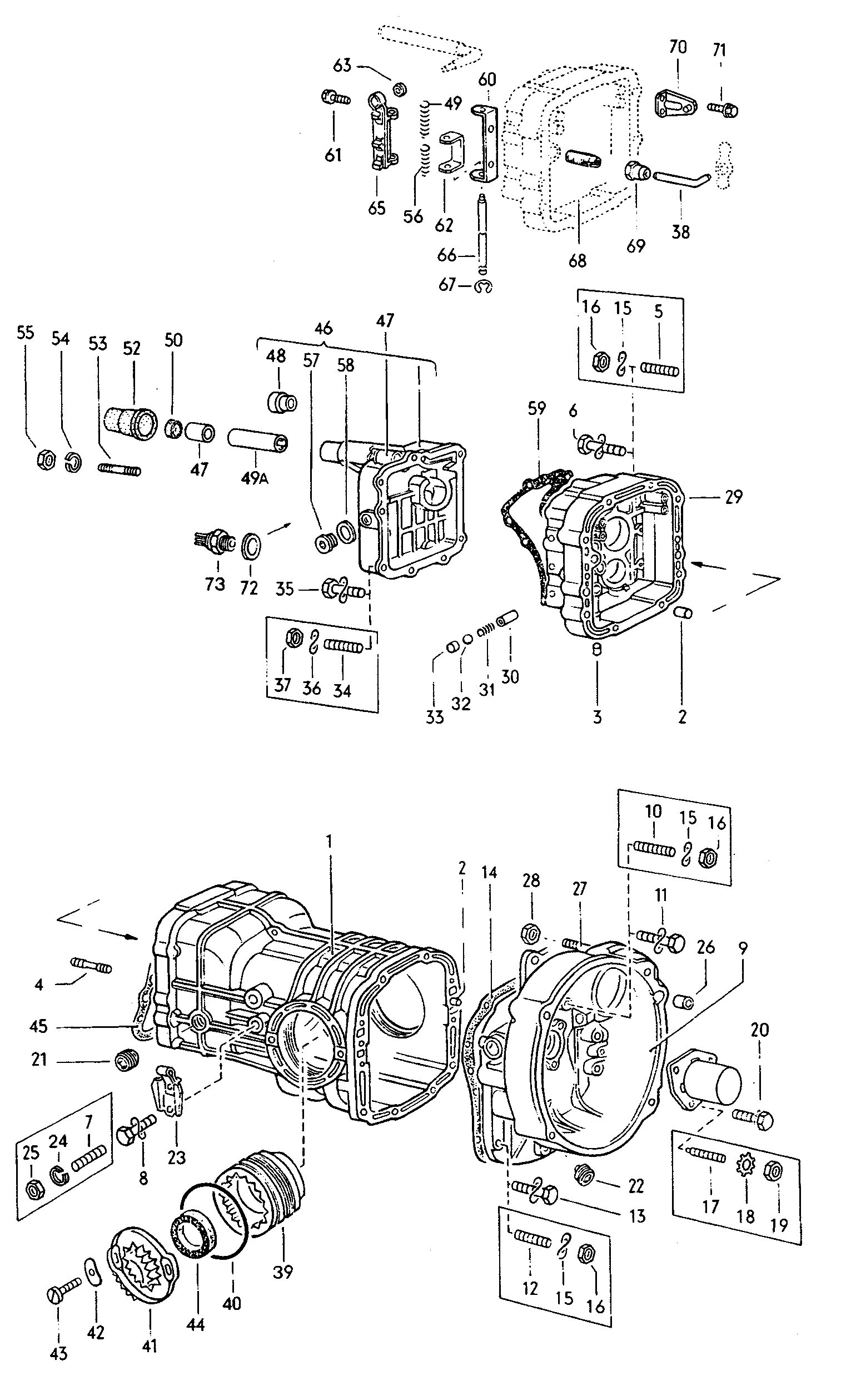Getriebegehaeuse; Schaltgehaeuse - Typ 2/syncro(T2)  