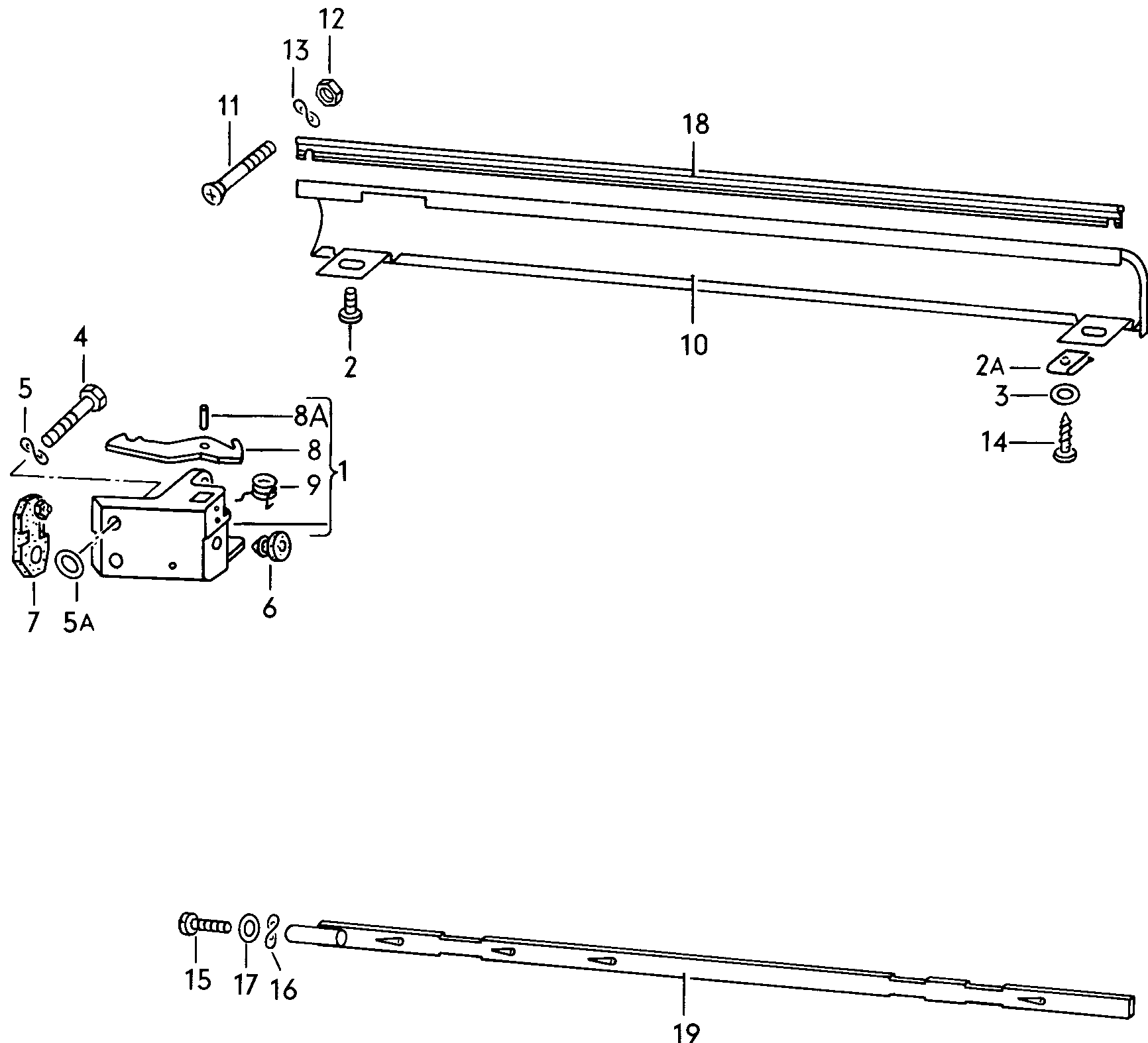 Kilitleme tablası; Yan parça koruyucusu - Typ 2/syncro(T2)  