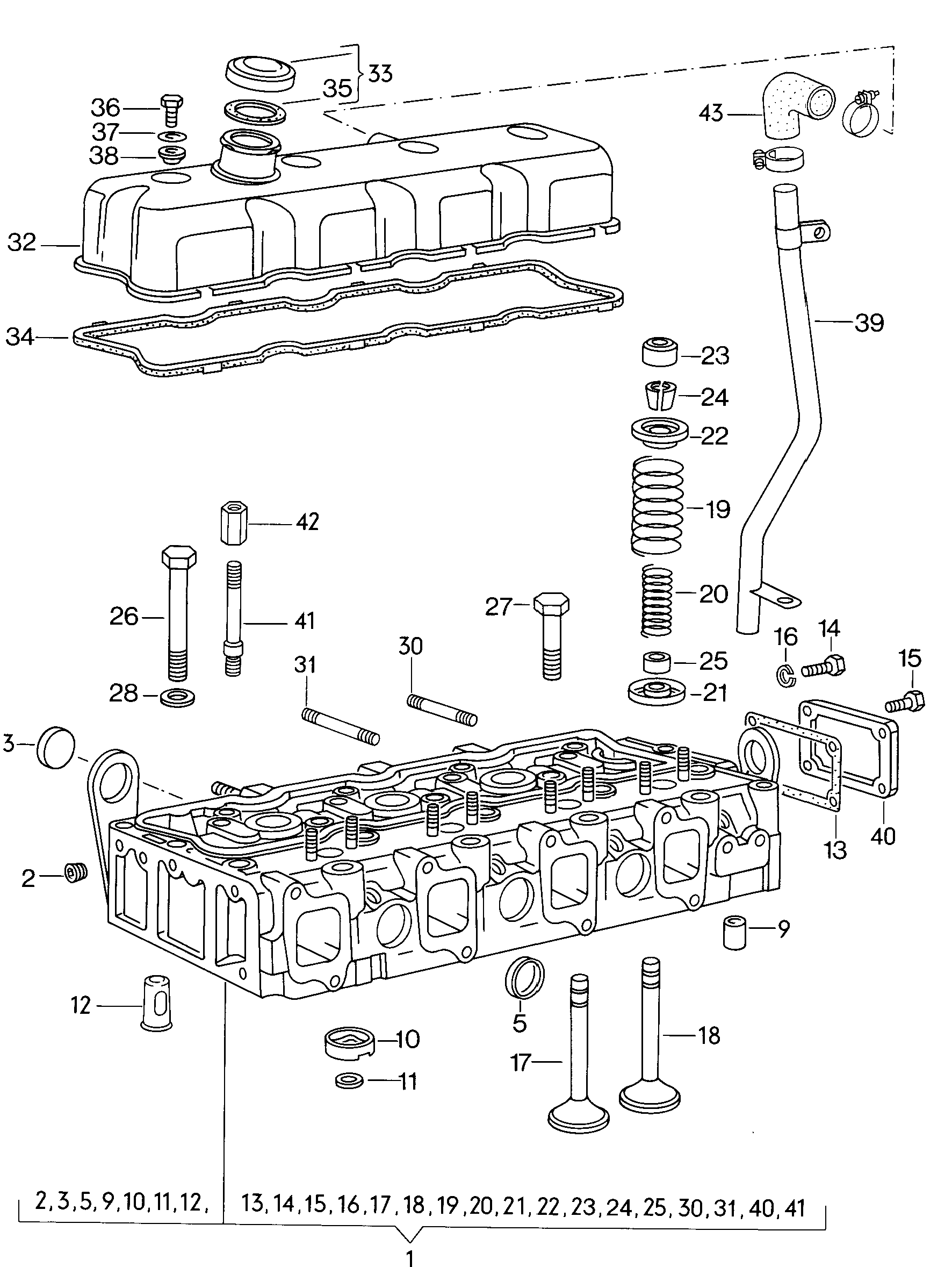 cylinder head; combustion chamber insert; cylinder... - LT, LT 4x4(LT)  