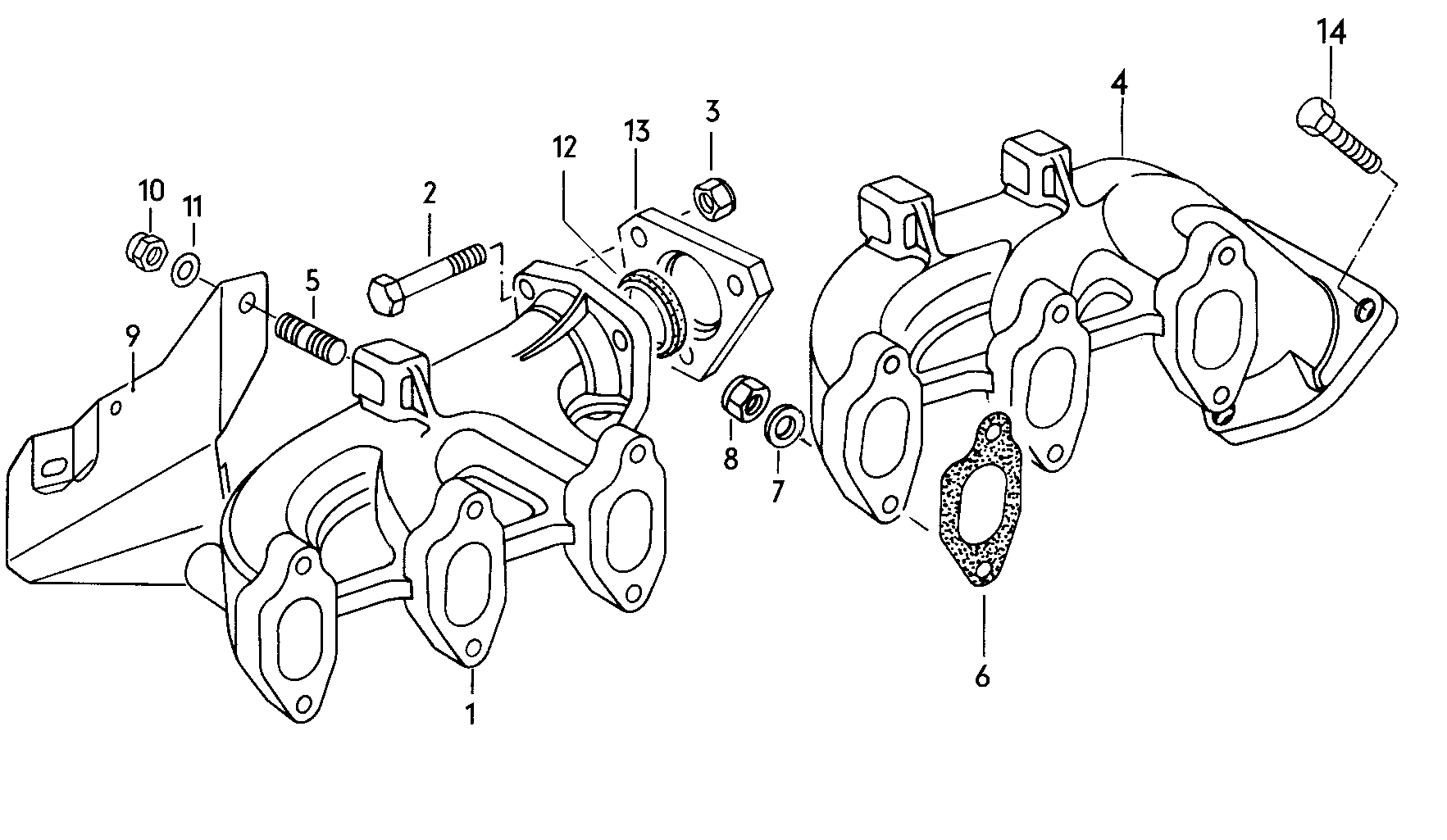 exhaust manifolds - LT, LT 4x4(LT)  