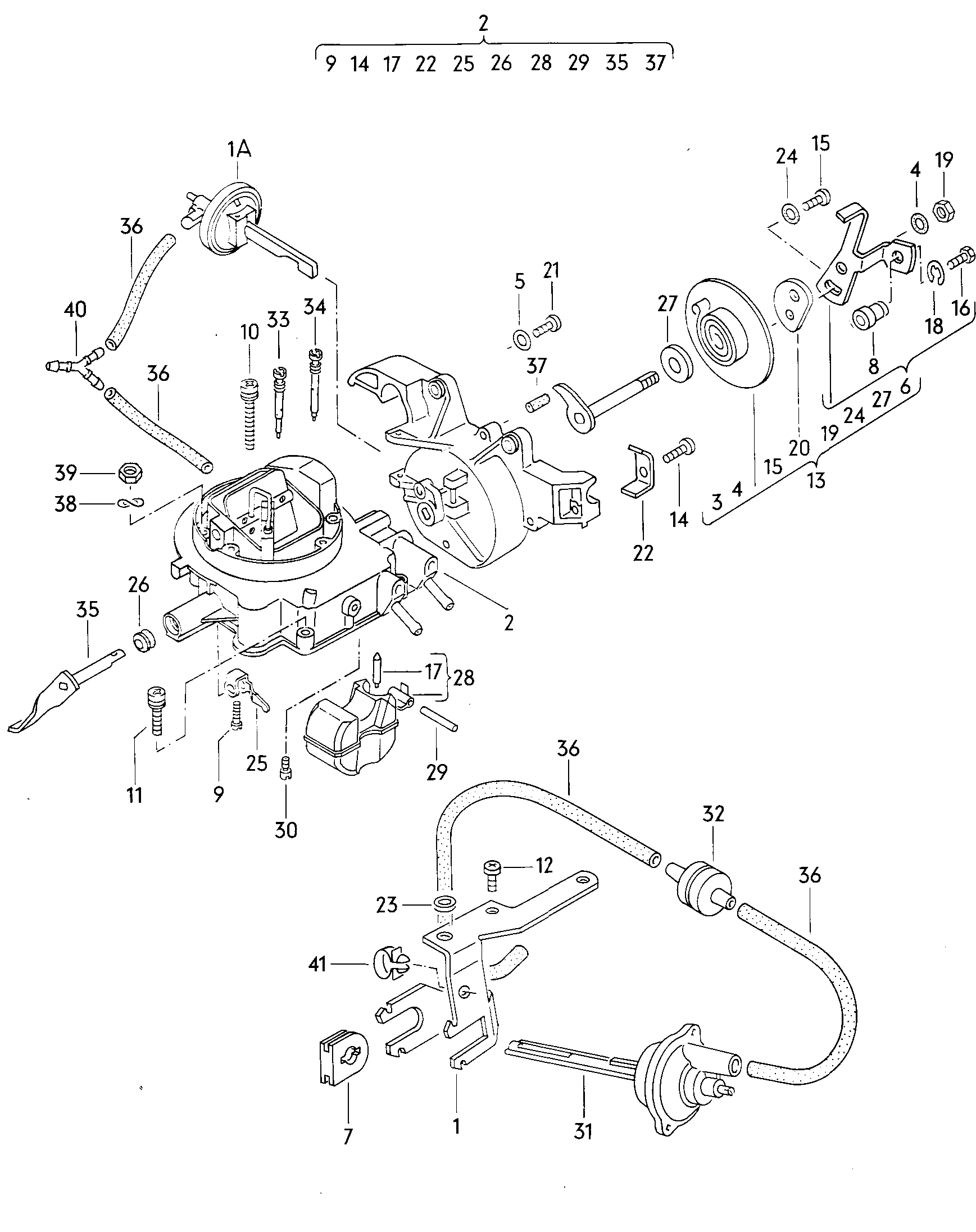 carburettor housing upper part - LT, LT 4x4(LT)  