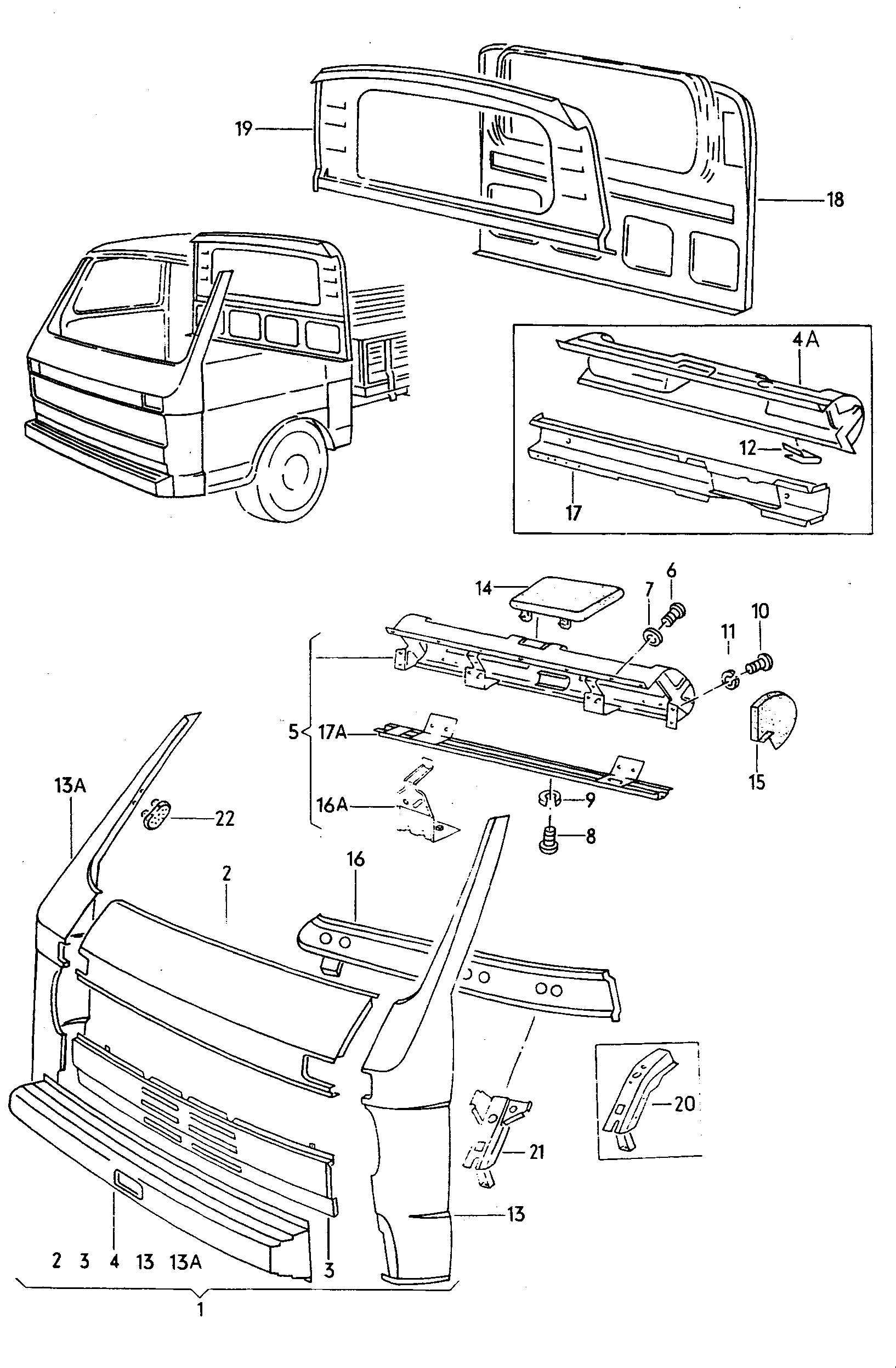 Cтенка передняя; Защитный брус; Панель приборов; C... - LT, LT 4x4(LT)  