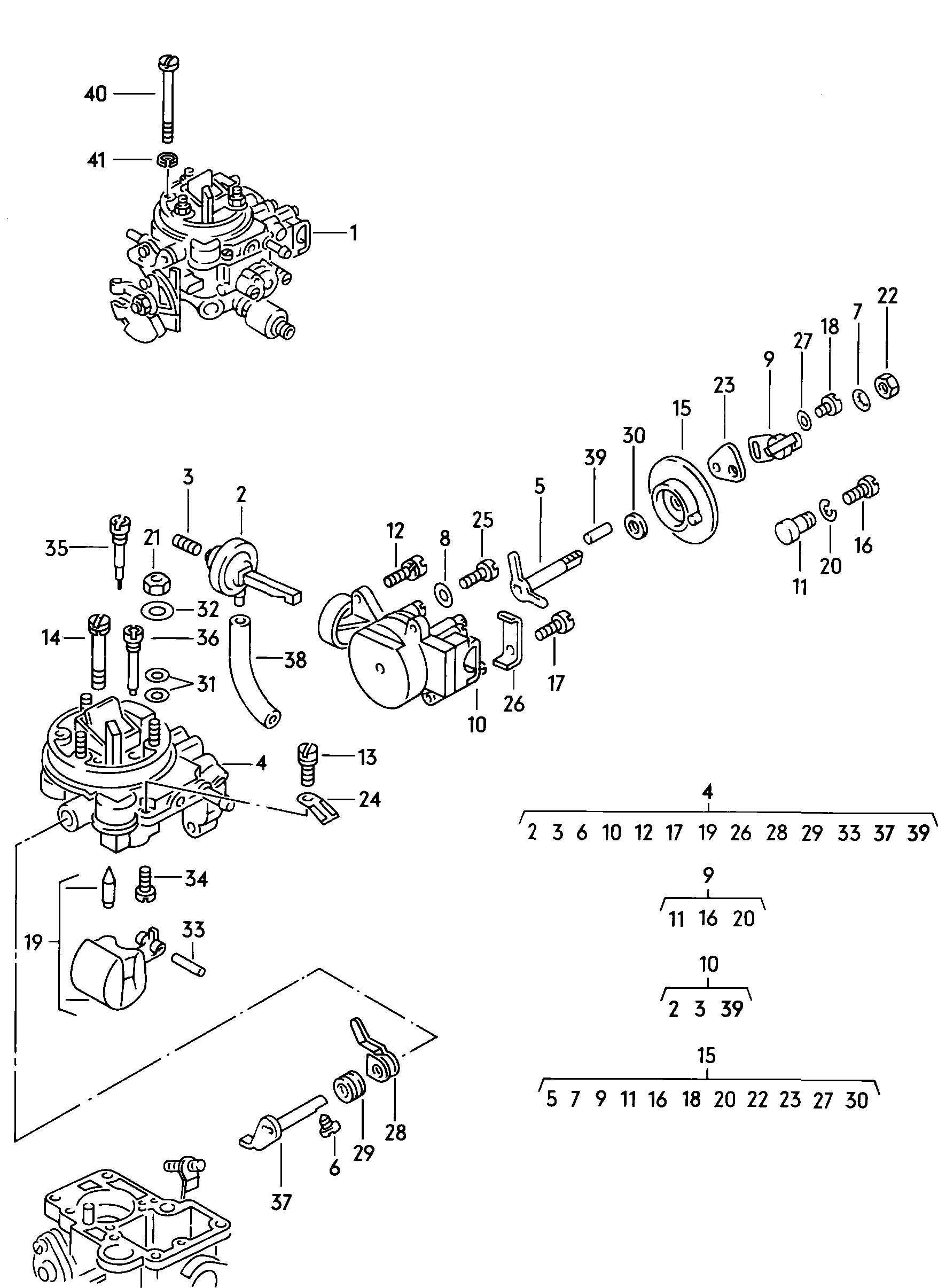 bovenstuk carburateurhuis - Mod.181 / Iltis(ILT)  