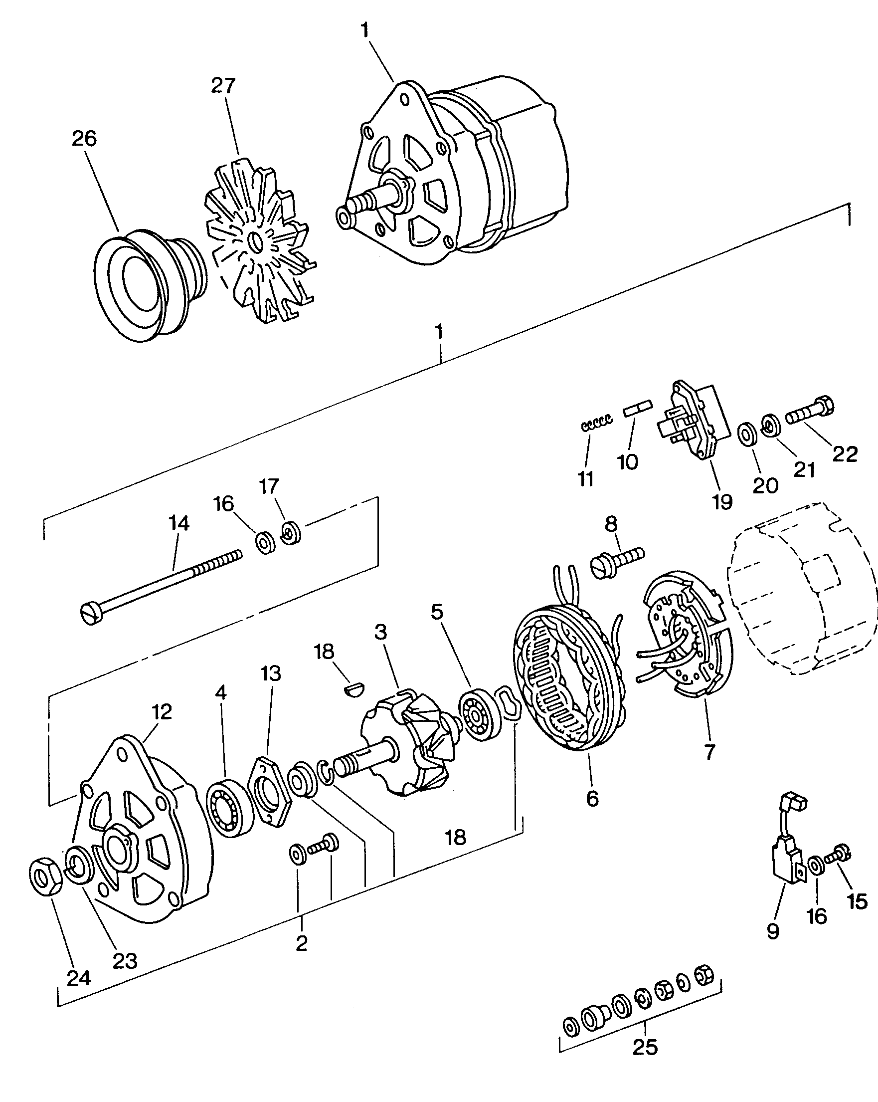 alternator and single
parts; F             >> 18-... - Mod.181 / Iltis(ILT)  