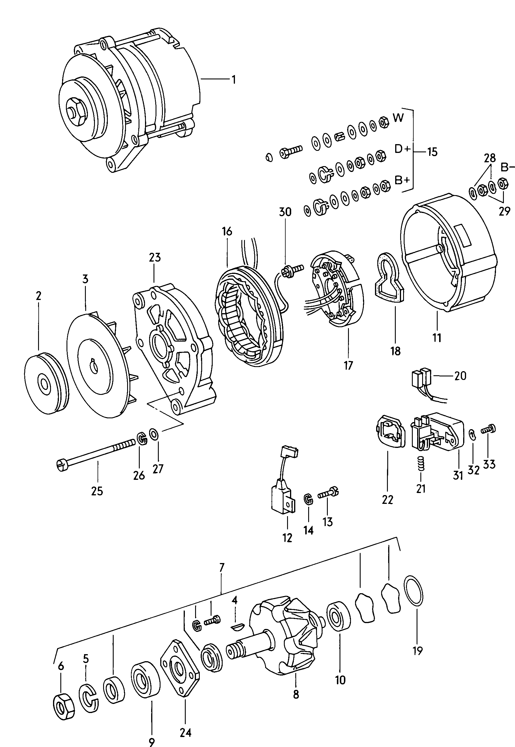 alternator and single
parts - Mod.181 / Iltis(ILT)  