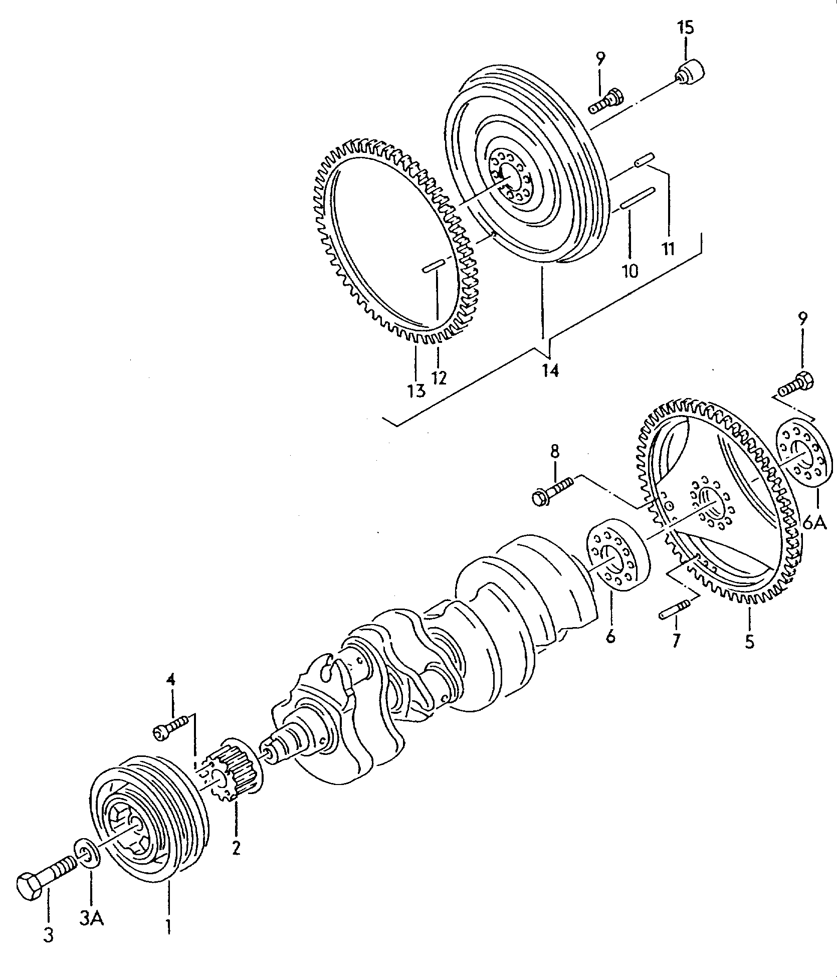 v-belt pulley; clutch plate - Touareg(TOUA)  