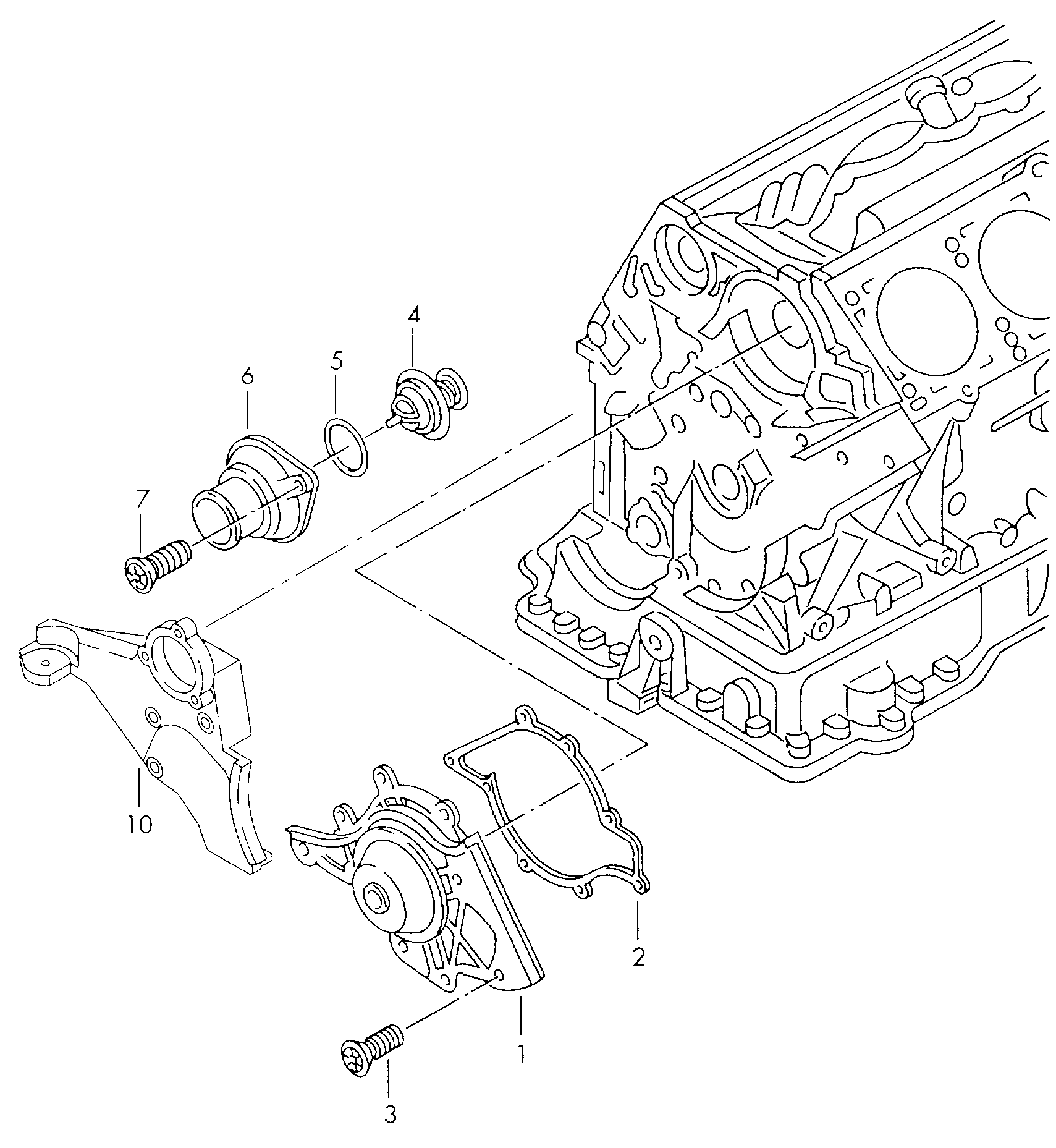 冷却液泵 - Audi A8/S8 quattro(A8Q)  