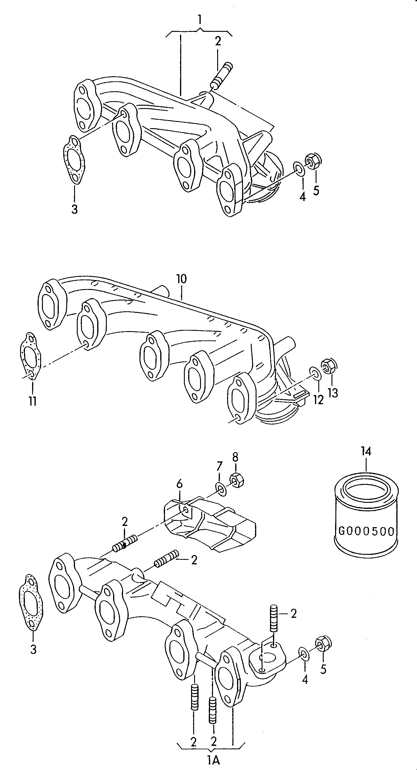 exhaust manifolds - Transporter(TR)  