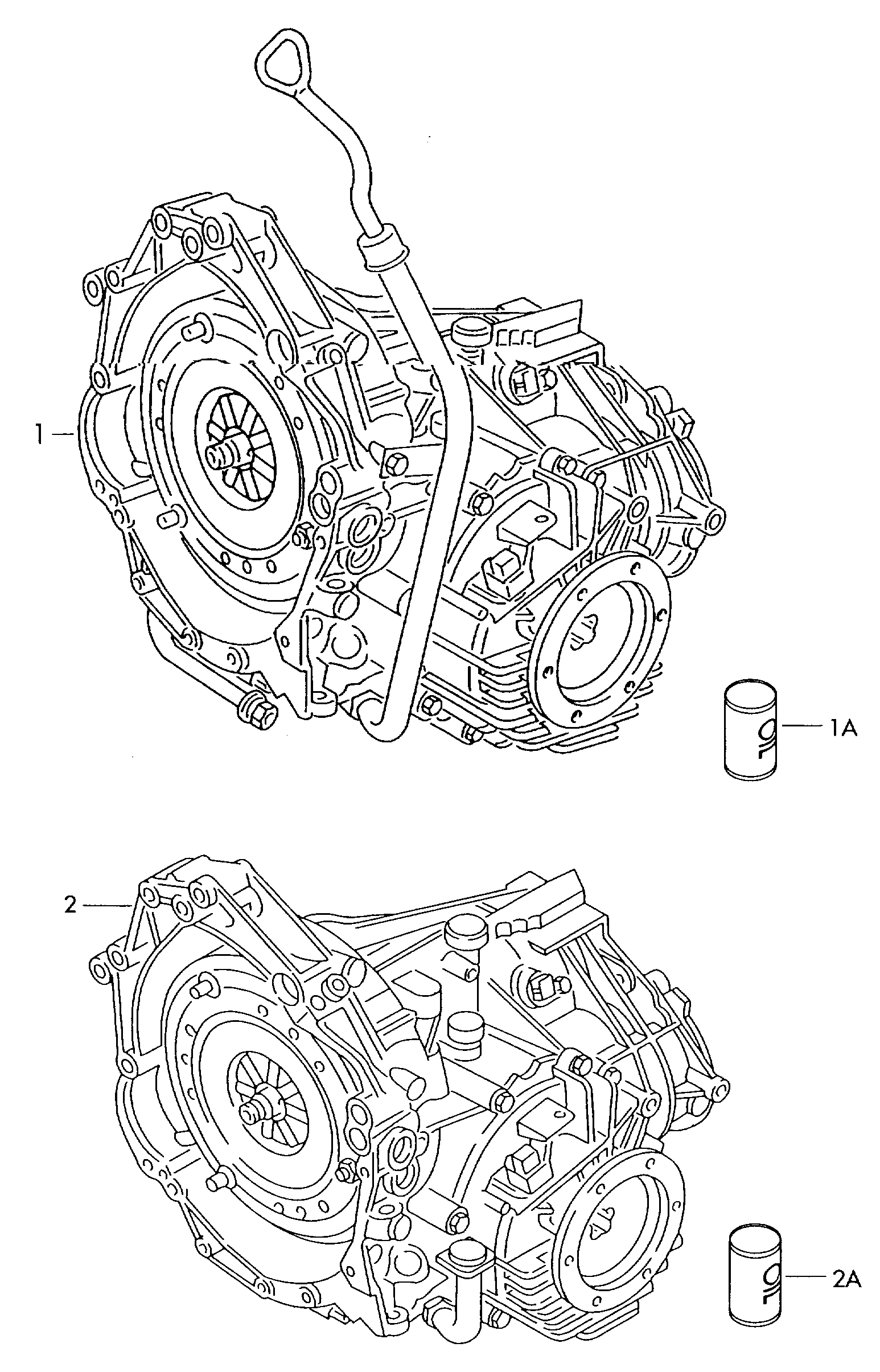 Getriebe vollstaendig; 4-Gang-Automatikgetriebe - Audi 80/90/Avant(A80)  