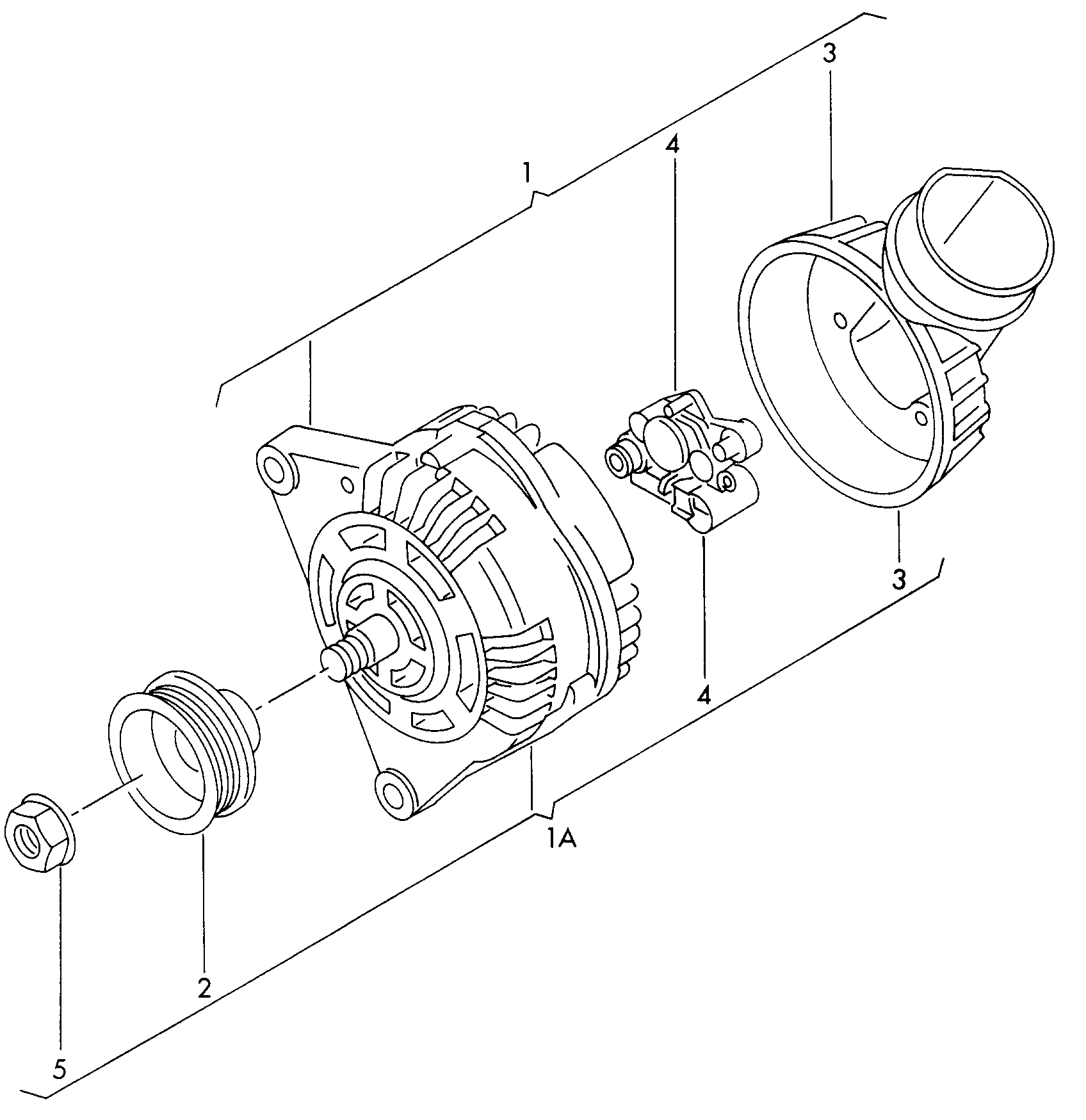 Drehstromgenerator und
Einzelteile - Transporter(TR)  