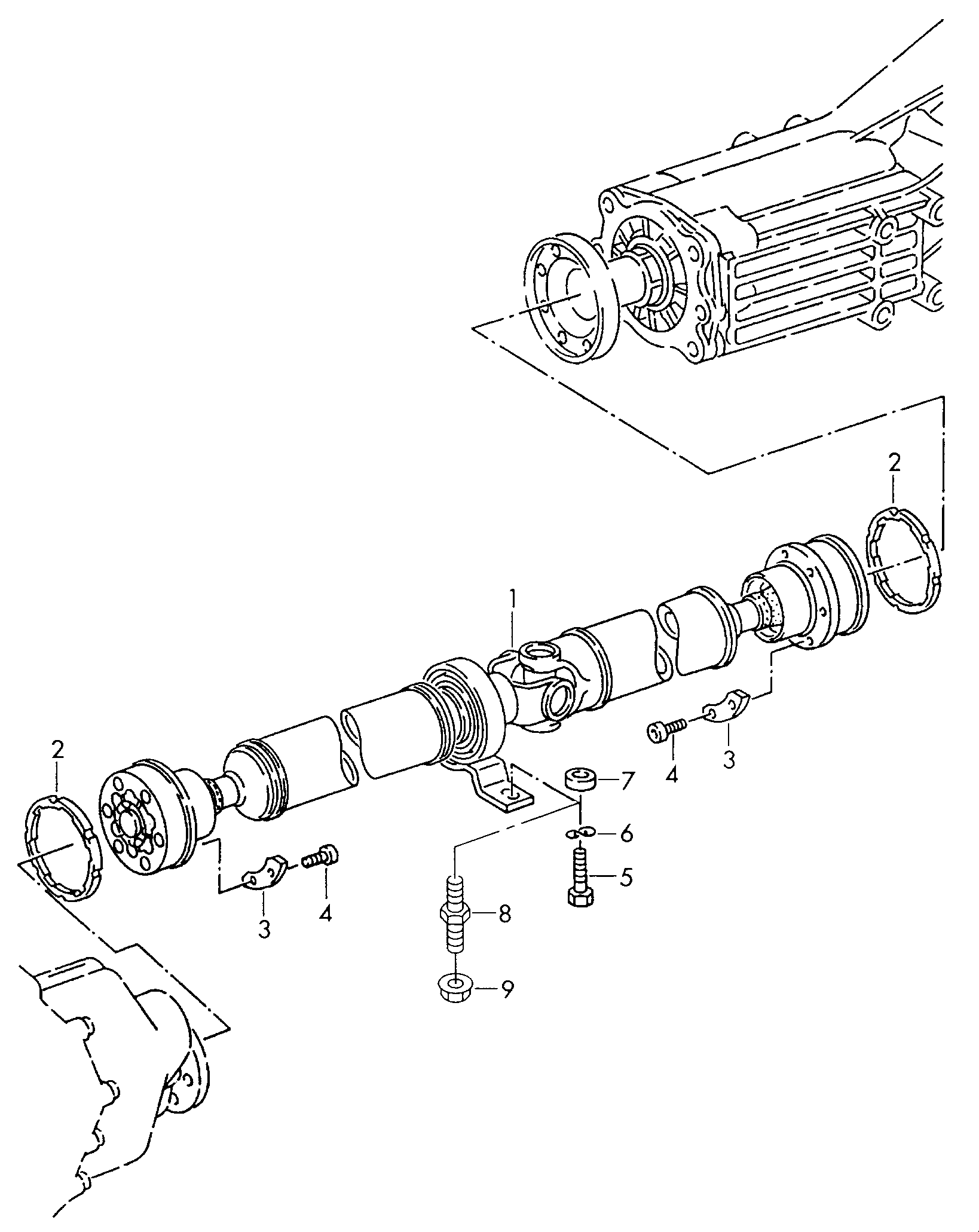 hridel spojovaci - Audi A6/S6/Avant quattro(A6Q)  