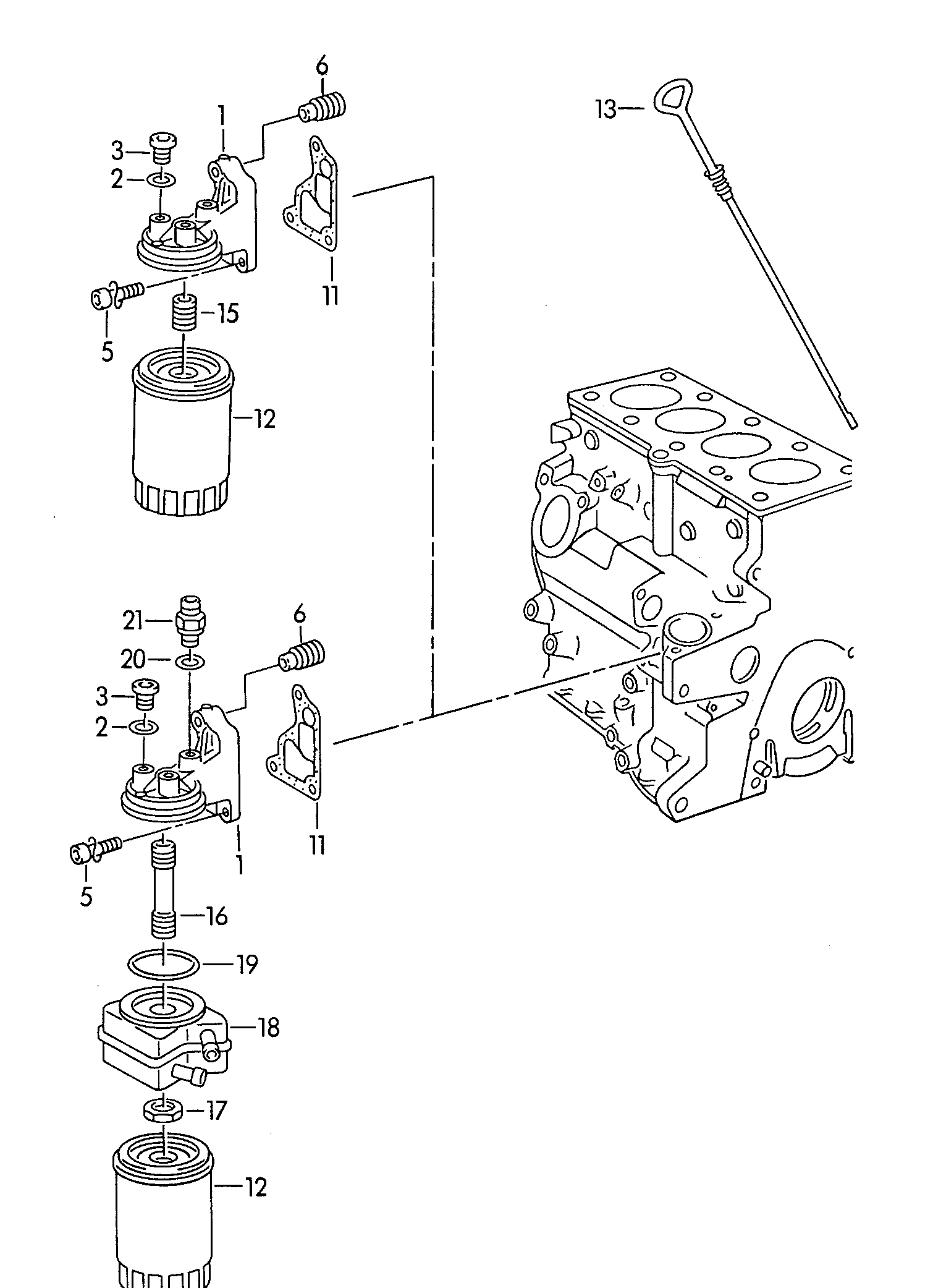 机油滤清器; 机油滤清器支架 - Alhambra(AL)  
