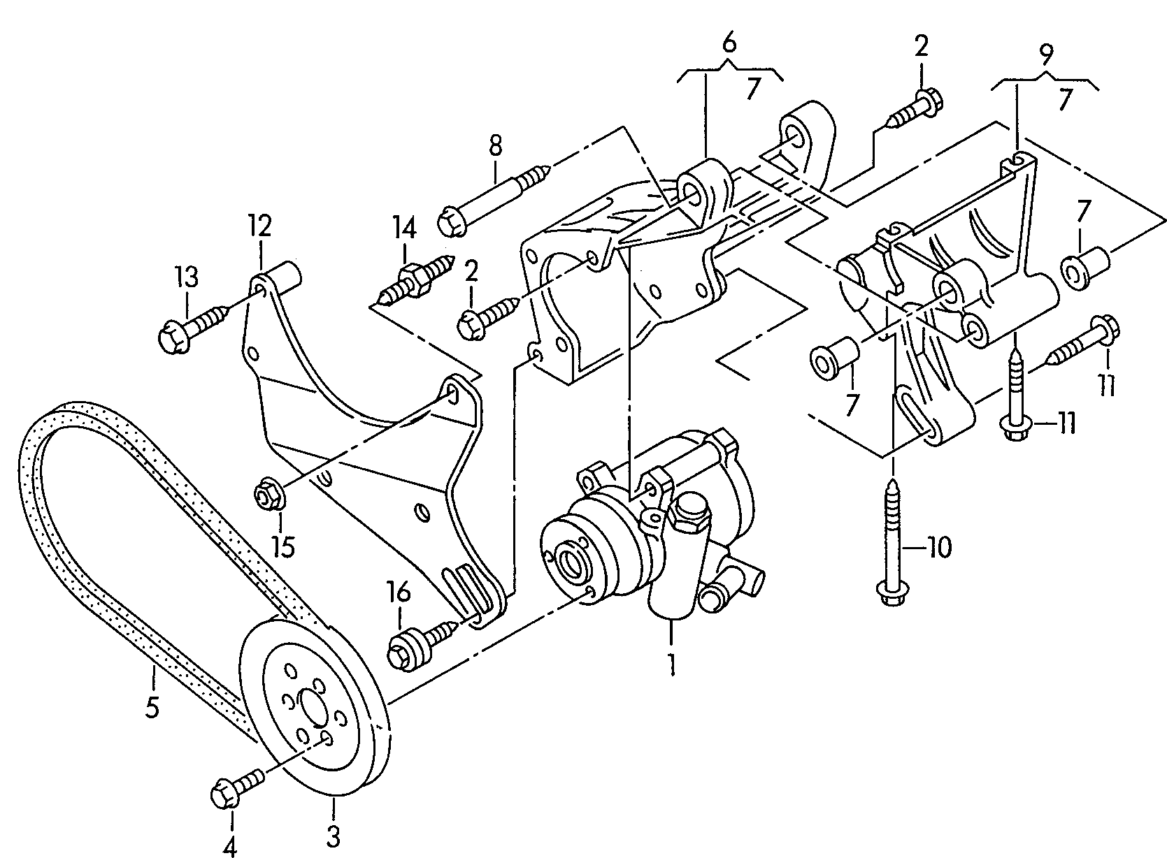 vane pump; for power steering - Alhambra(AL)  