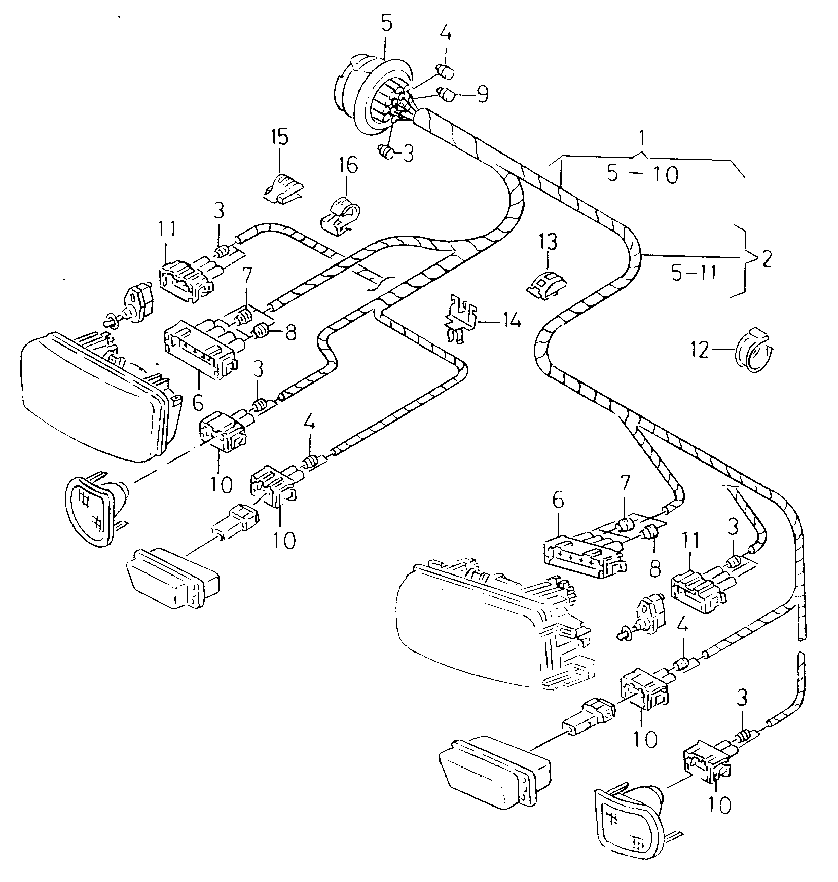 harness for vehicle lighting - Caddy(CA)  