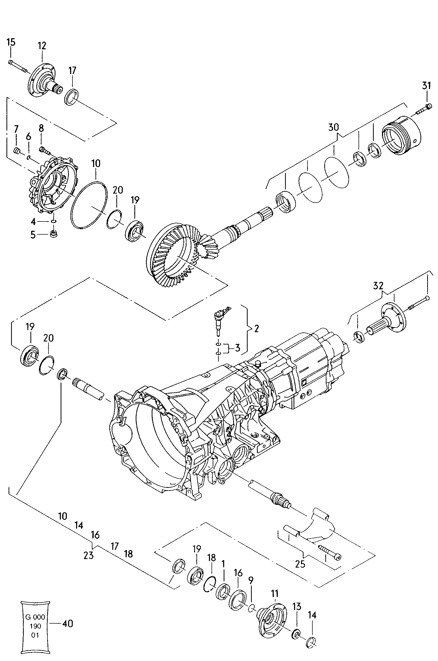 transmission; p. bv automatique - Audi A6/S6/Avant quattro(A6Q)  
