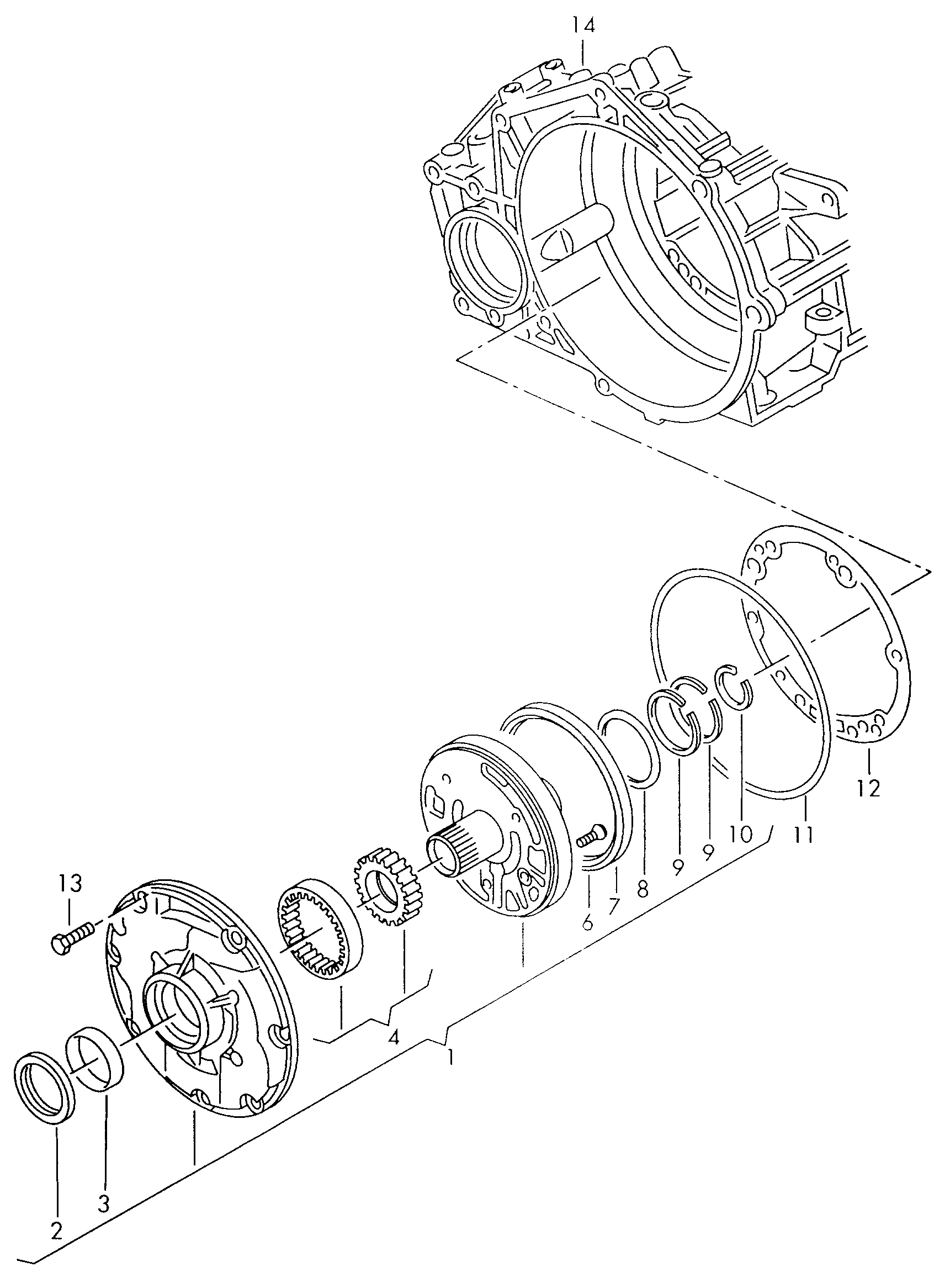 Oelpumpe; fuer 4-Gang-Automatikgetriebe - Audi 80/90/Avant(A80)  