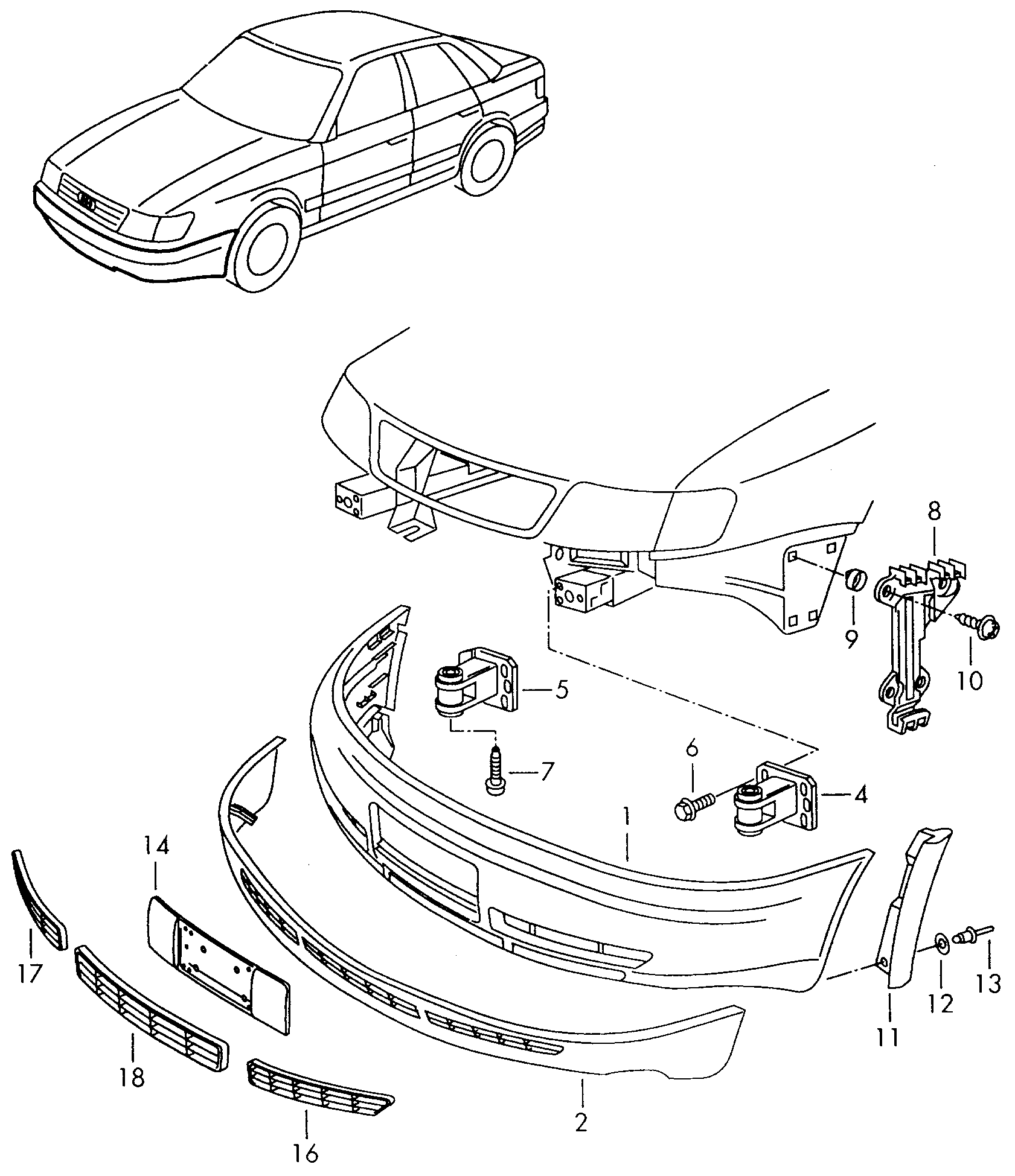 bumper - Audi A6/S6/Avant quattro(A6Q)  