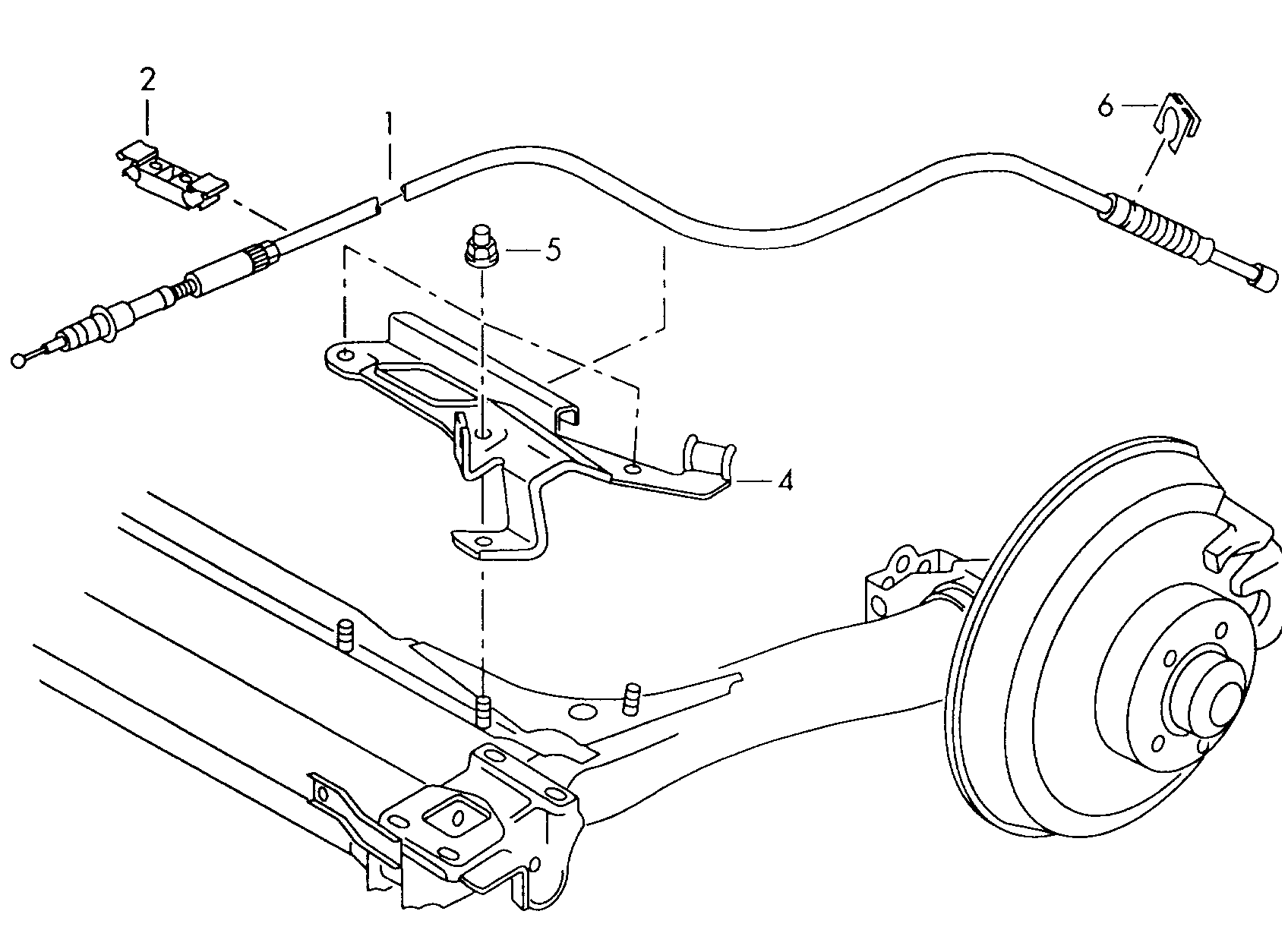 brake cable - Audi A4/Avant(A4)  