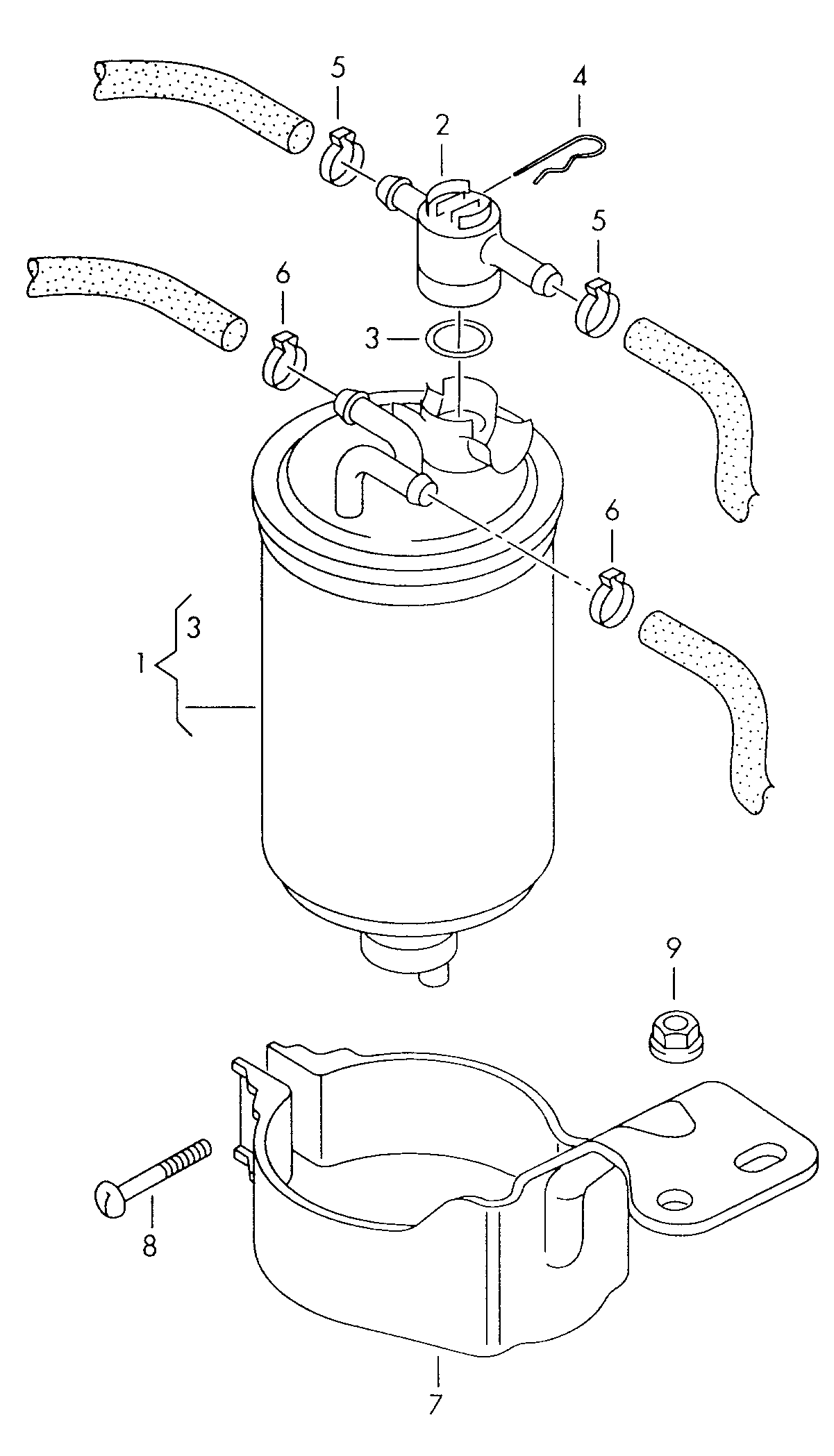 fuel filter - Polo/Derby/Vento-IND(PO)  