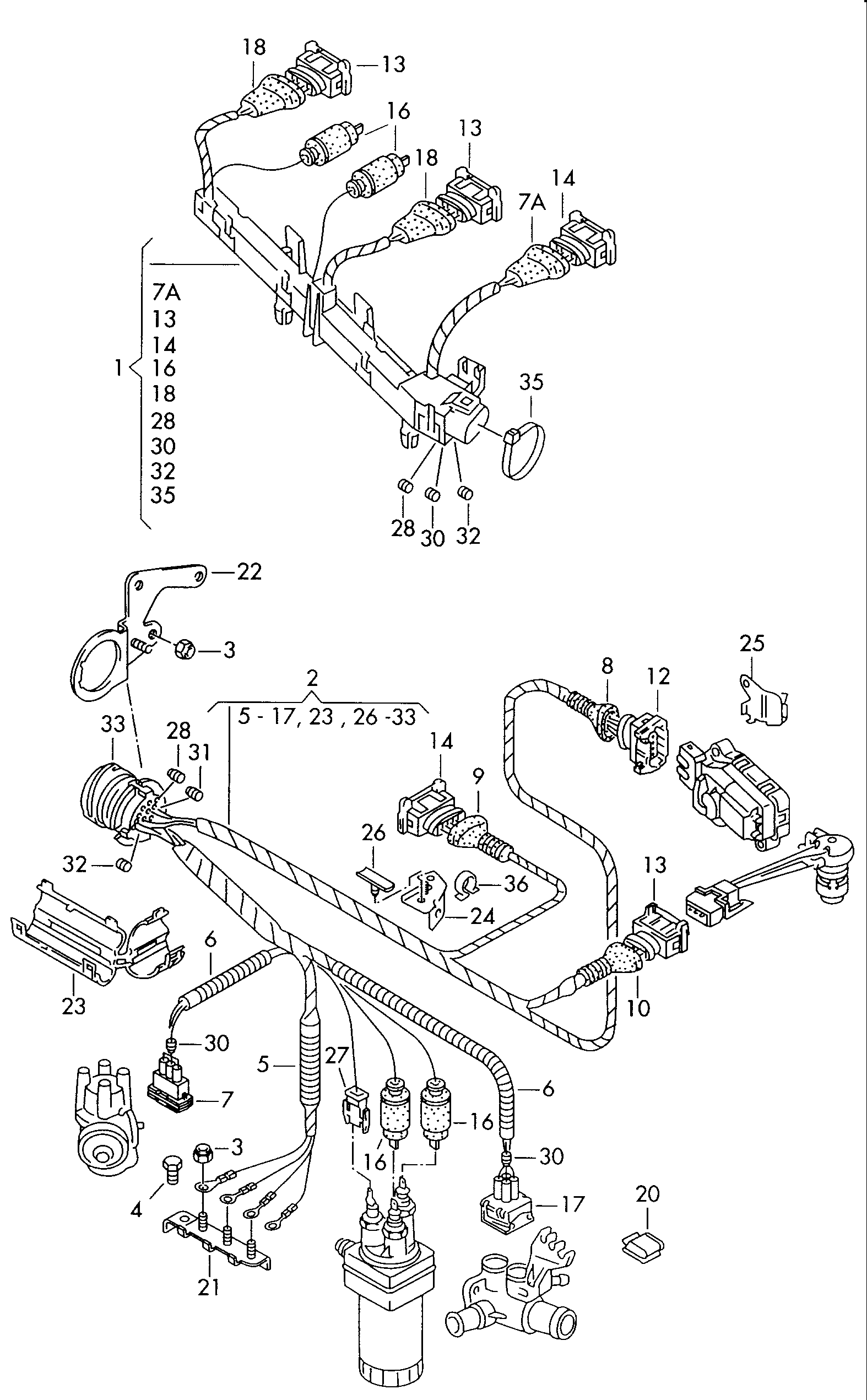 wiring set for engine - Caddy(CA)  