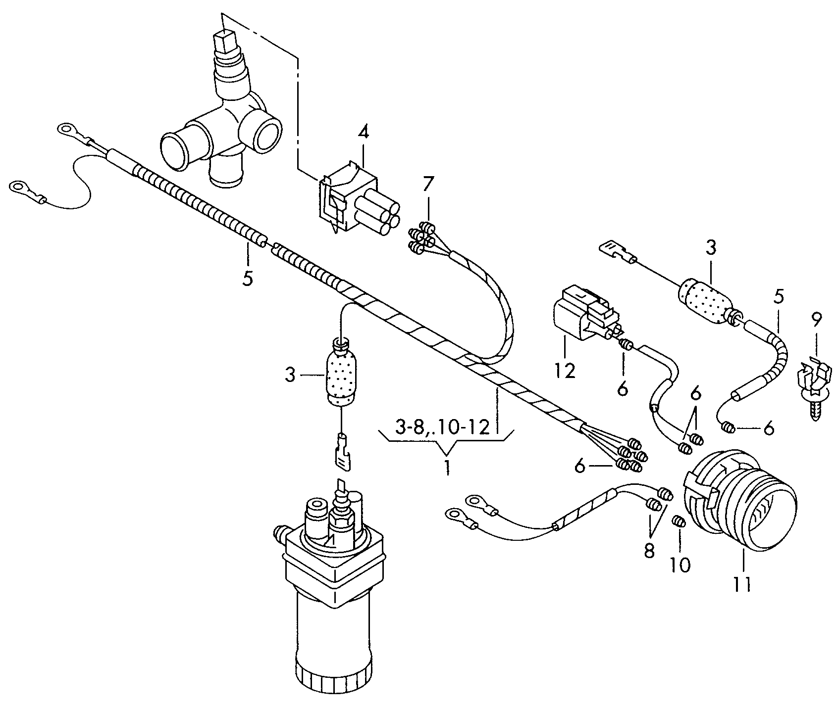 wiring set for engine - Caddy(CA)  
