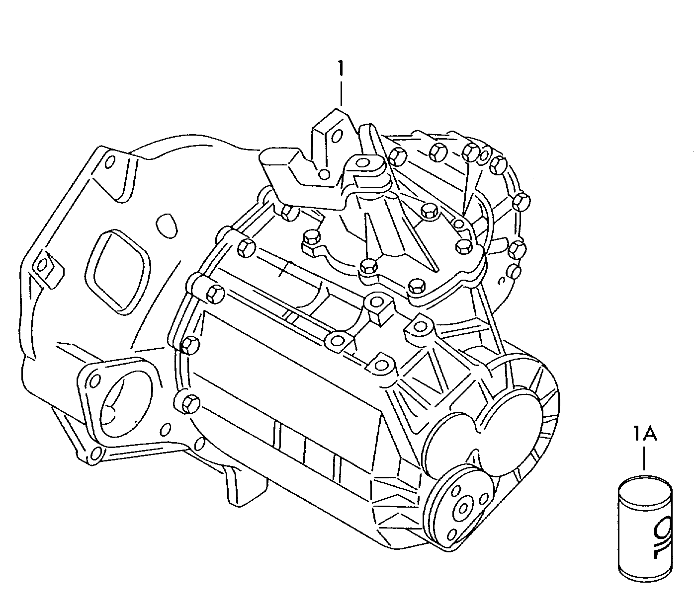 gearbox, complete; 5-speed manual transmission; bu... - Alhambra(AL)  