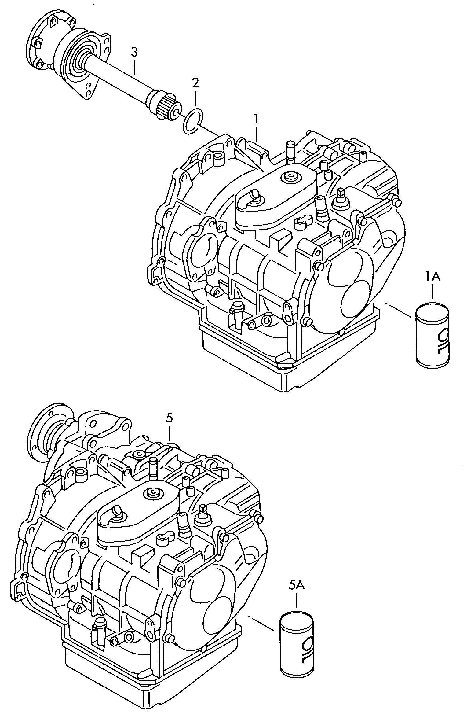 Getriebe vollstaendig; 4-Gang-Automatikgetriebe - Alhambra(AL)  