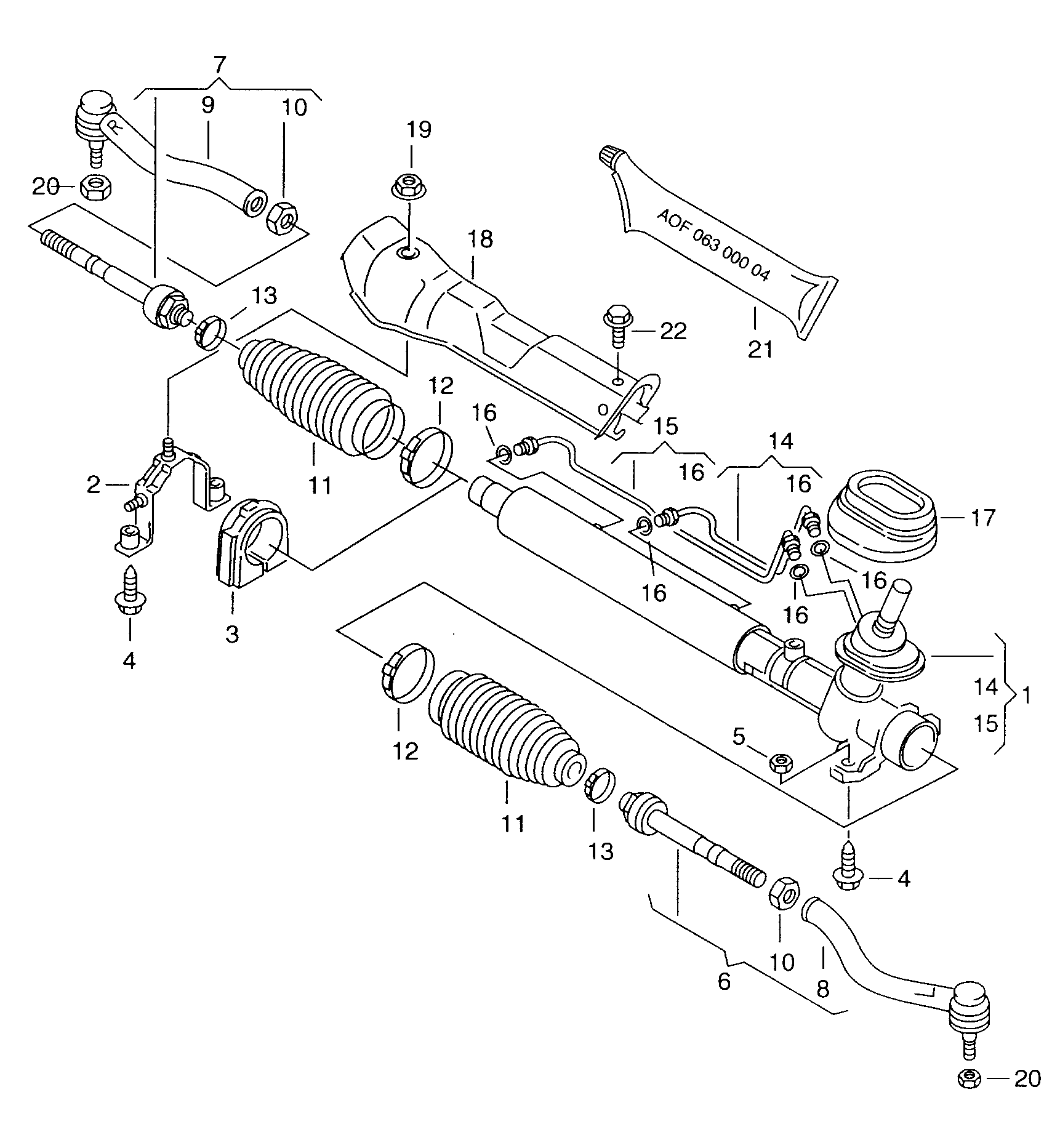 mecanisme de direction; barre de direction - Alhambra(AL)  