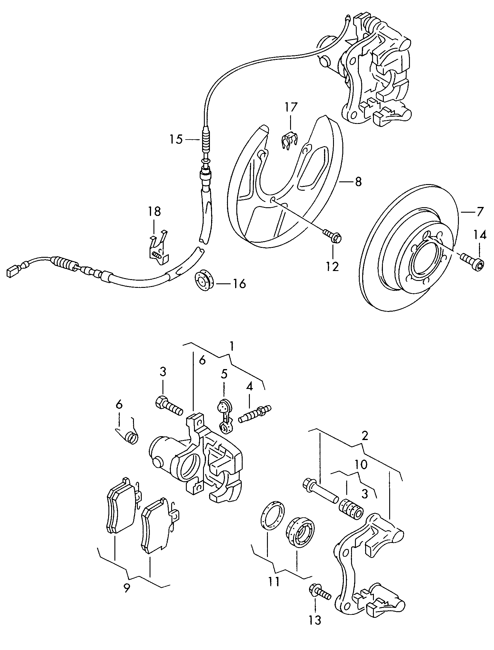 disc brake with caliper
mark ii; brake disc - Alhambra(AL)  