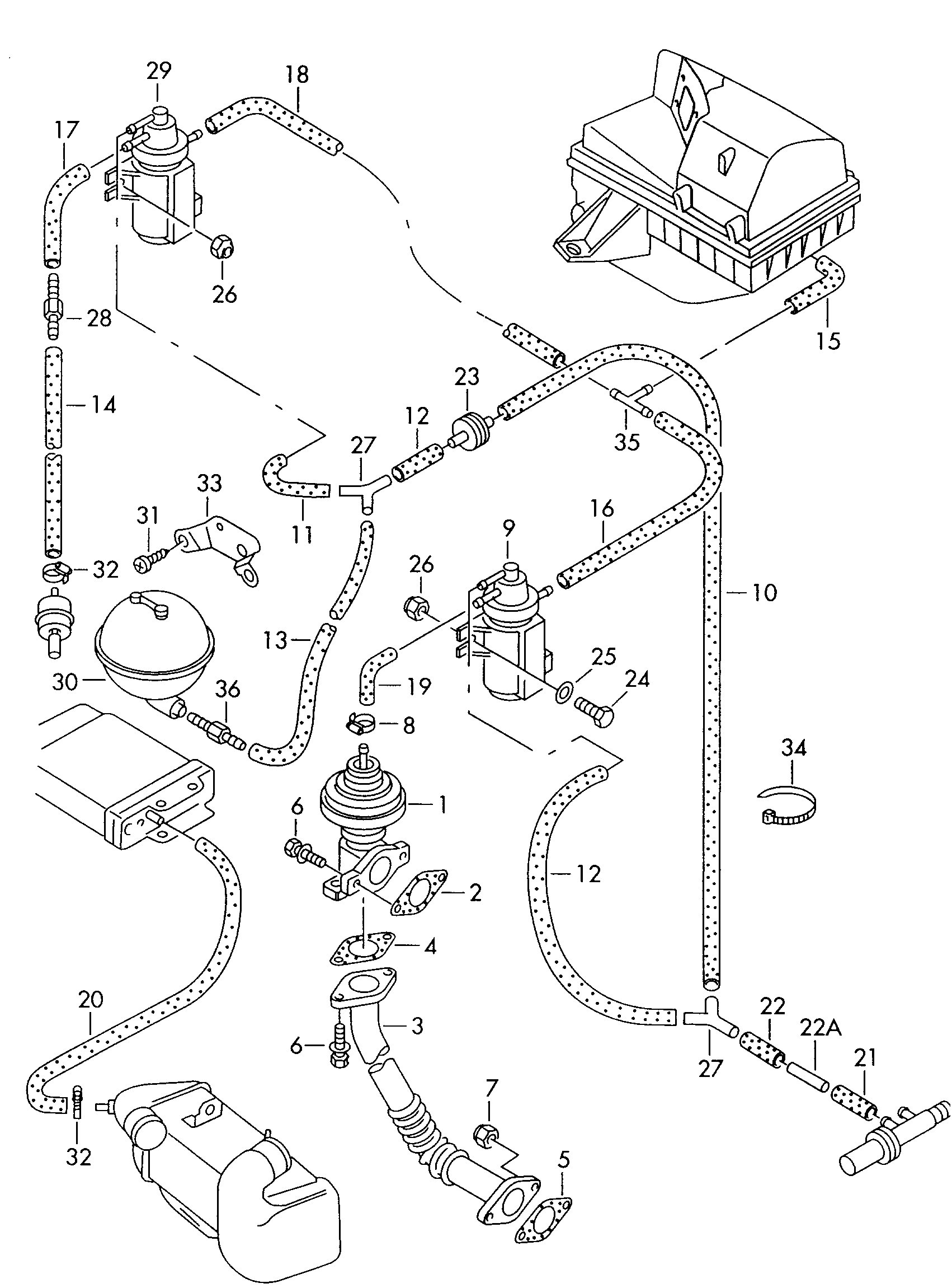 Unterdruckanlage; Abgasrueckfuehrung - Alhambra(AL)  