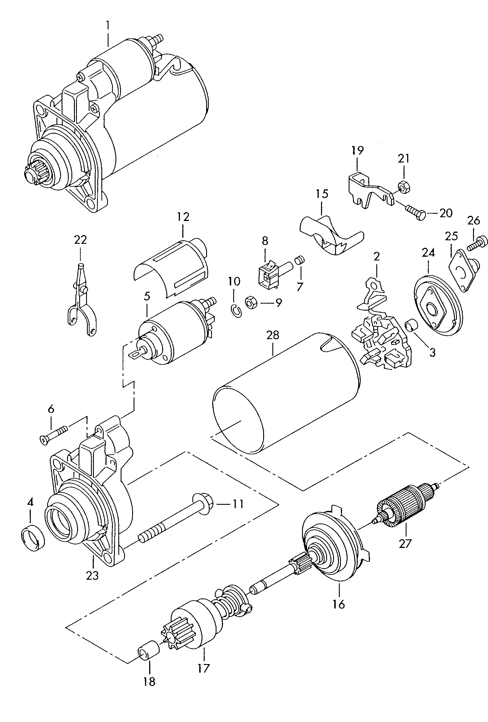 Anlasser und Einzelteile - Caddy(CA)  