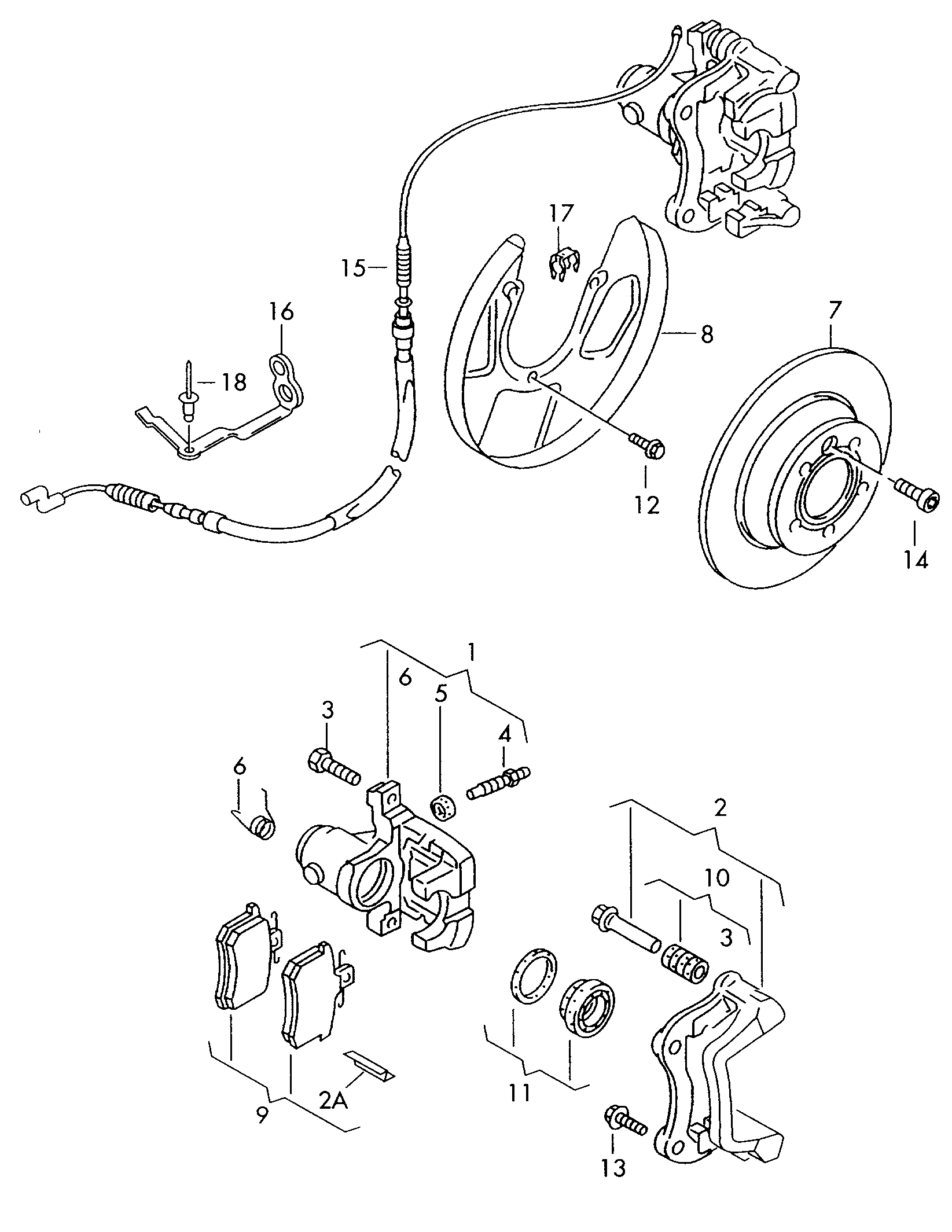 disc brake with caliper
mark ii; brake disc - Transporter(TR)  
