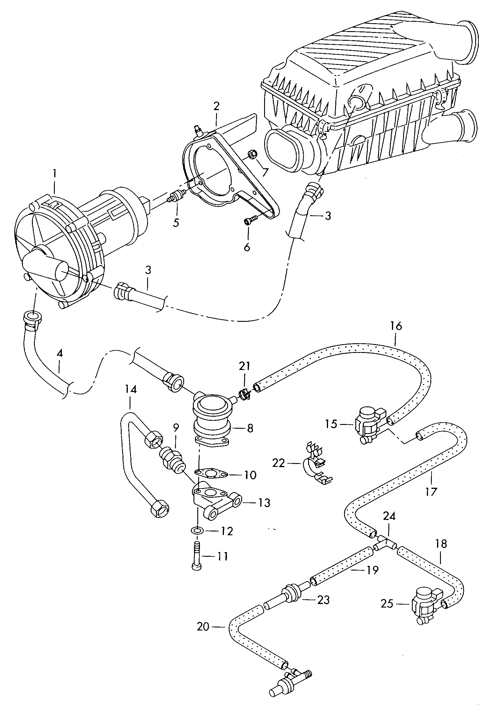 secondary air pump - Audi A3/S3/Sportb./Lim./qu(A3)  