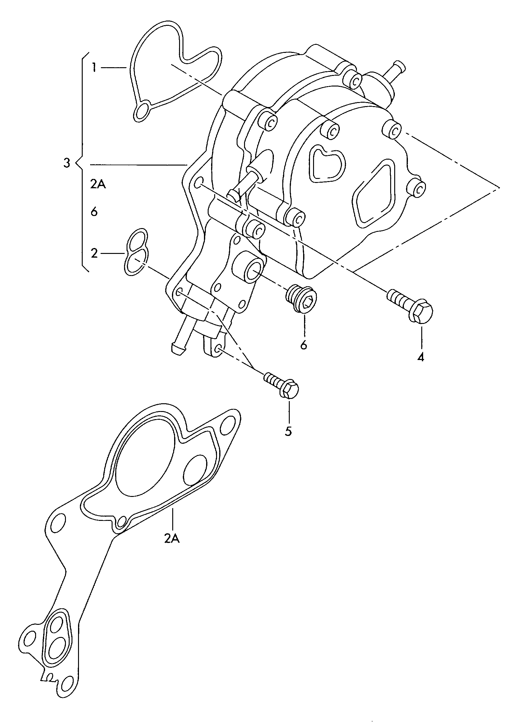 vacuum pump; fuel pump - Audi A2(A2)  