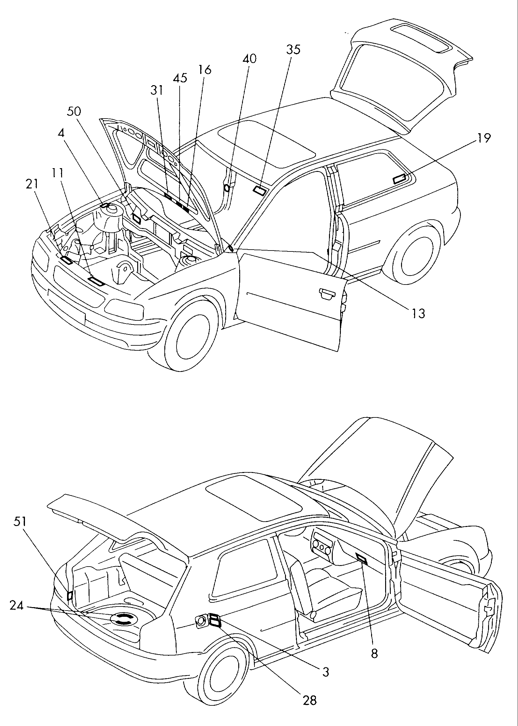 type plates - Audi A3/S3/Sportb./Lim./qu(A3)  