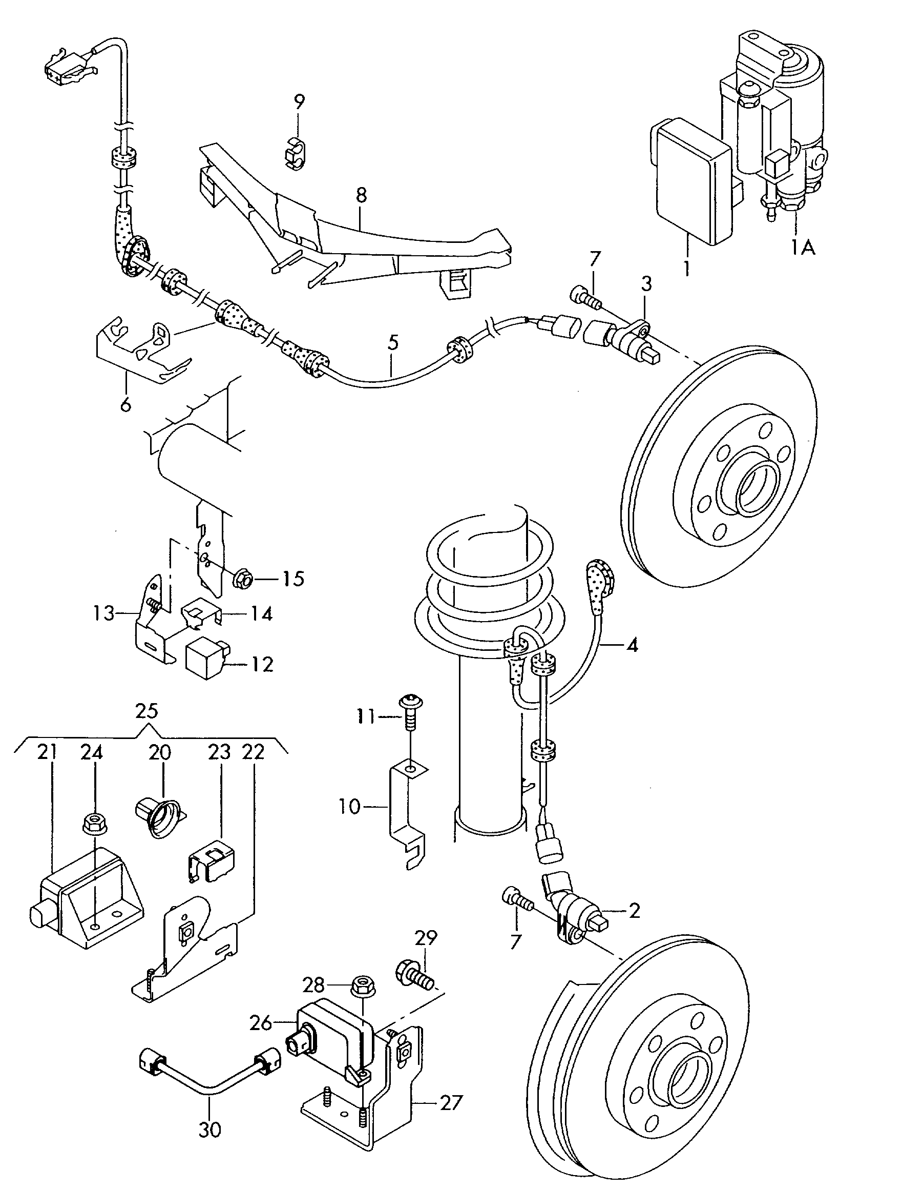 Kombi-Sensor fuer Beschleuni-
gung und Drehrate - Audi A3/S3/Sportb./Lim./qu(A3)  