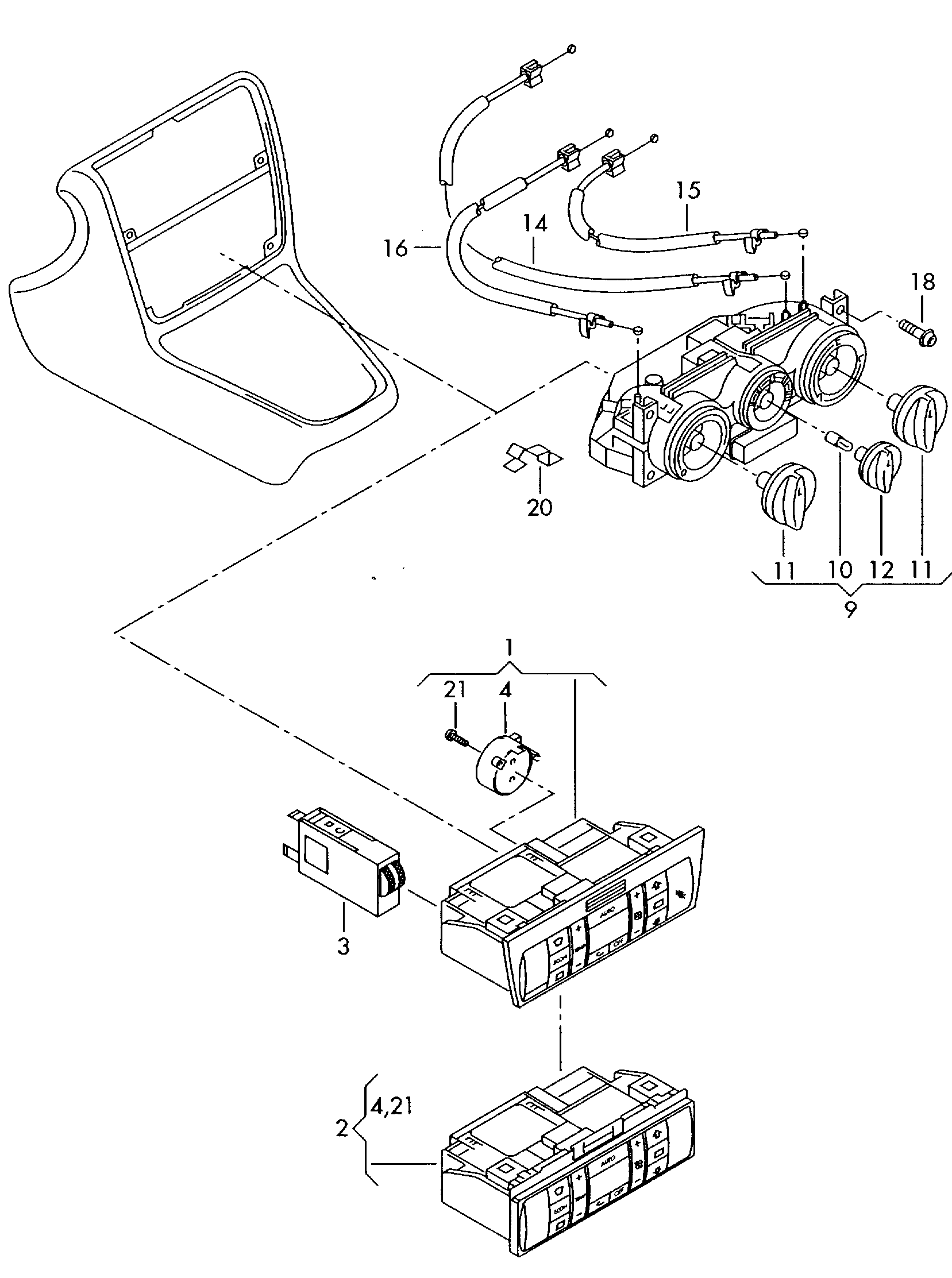 regulation ventilation
et chauffage - Audi A4/Avant(A4)  