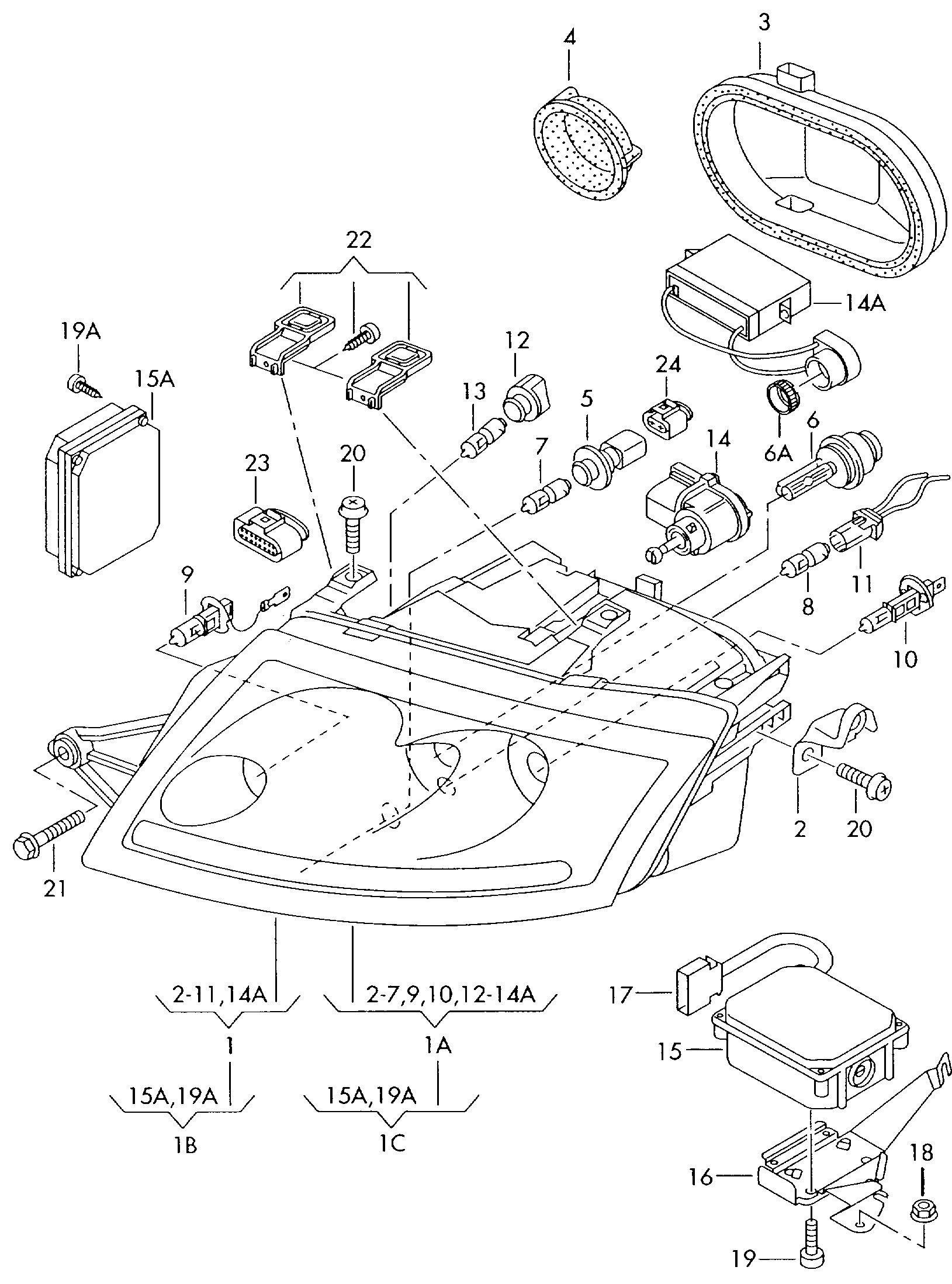 individual parts - Audi TT/TTS Coupe/Roadster(ATT)  