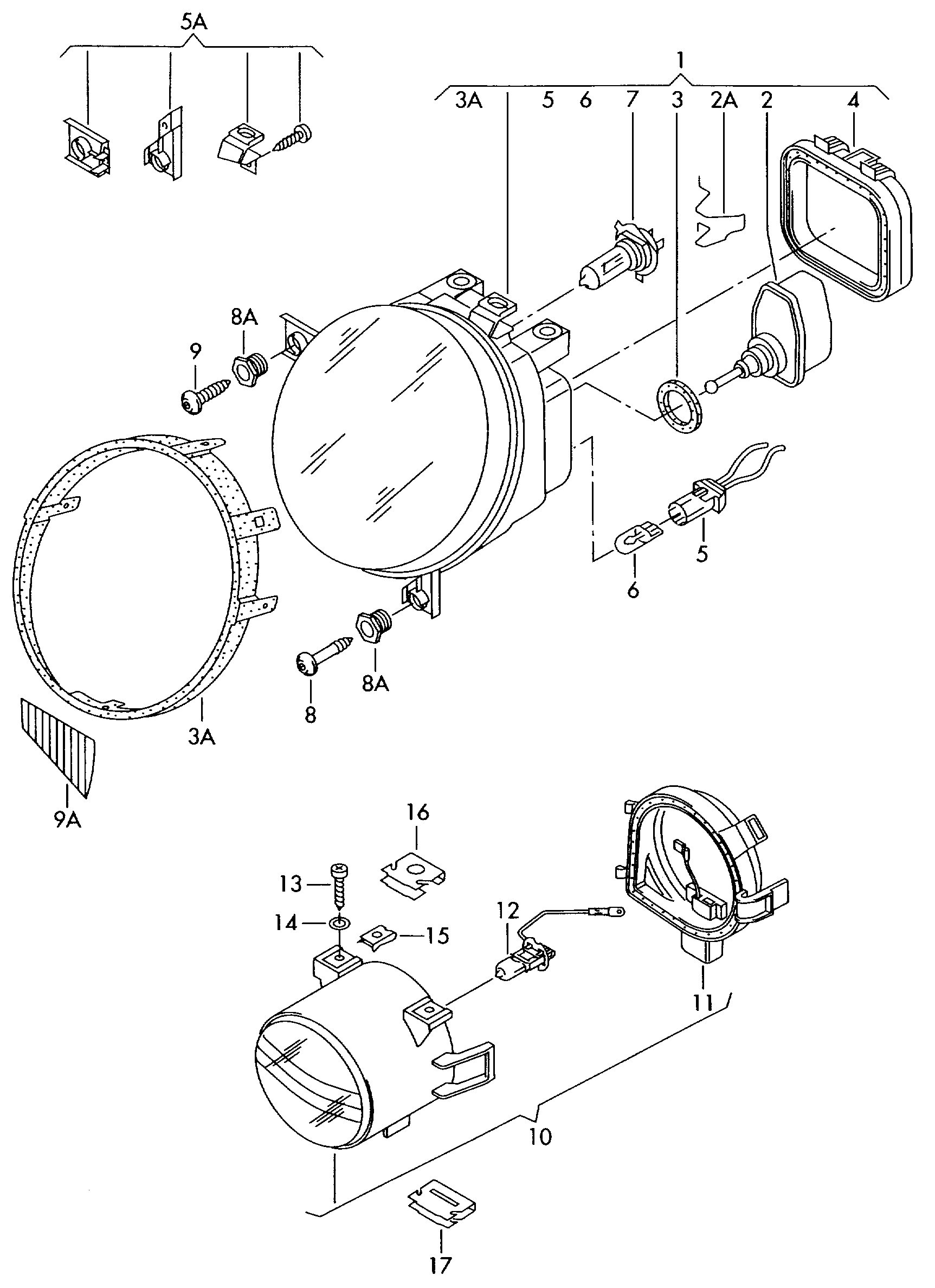 Halogennebelscheinwerfer - Lupo / Lupo 3L TDI(LU)  
