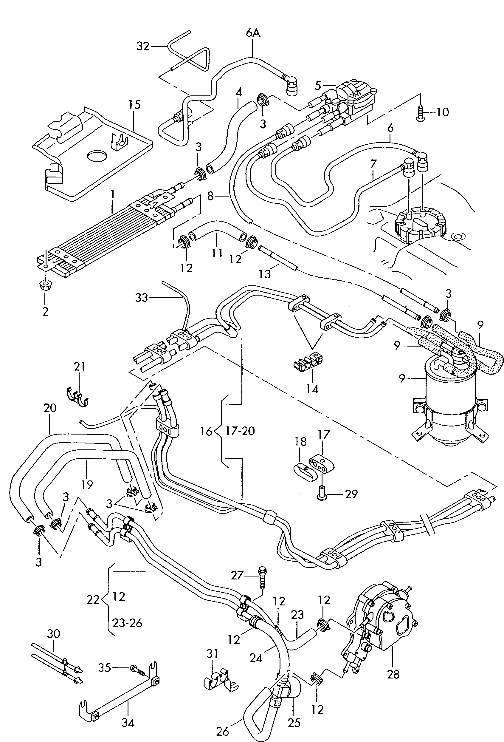 Kraftstoffleitung; Kraftstoffkuehler; F           ... - Audi A2(A2)  