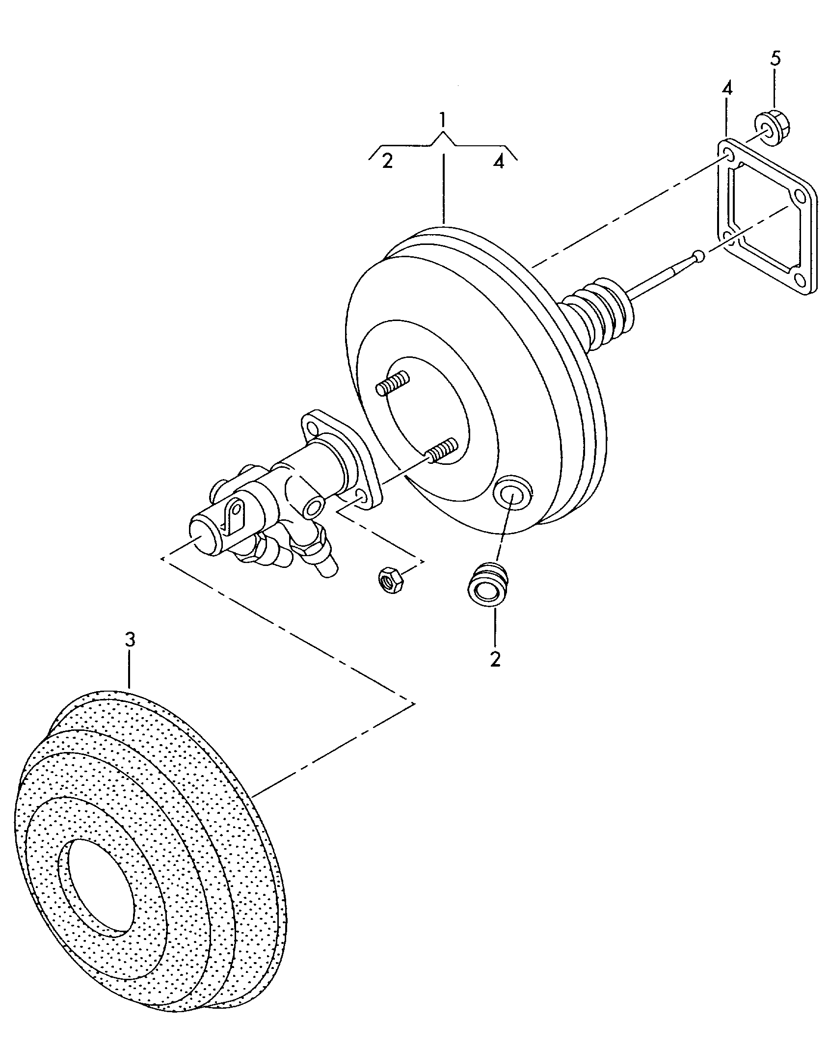 brake servo - Audi A2(A2)  