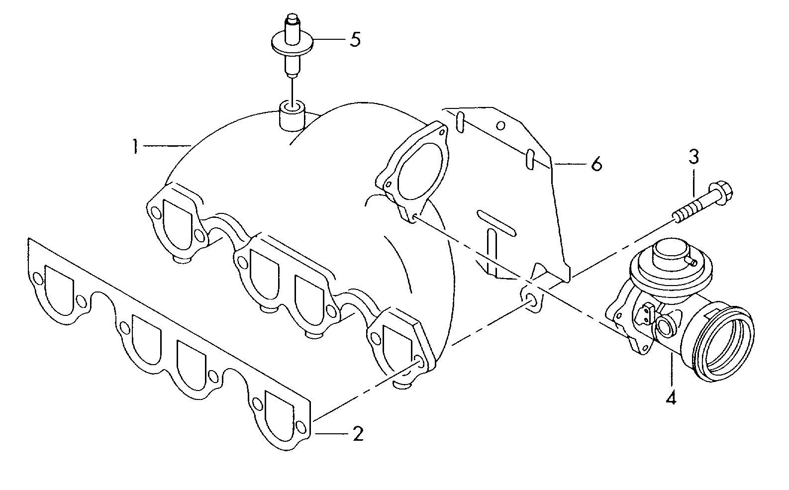 Патрубок впускного тракта - Audi A4/S4/Avant quattro(A4Q)  