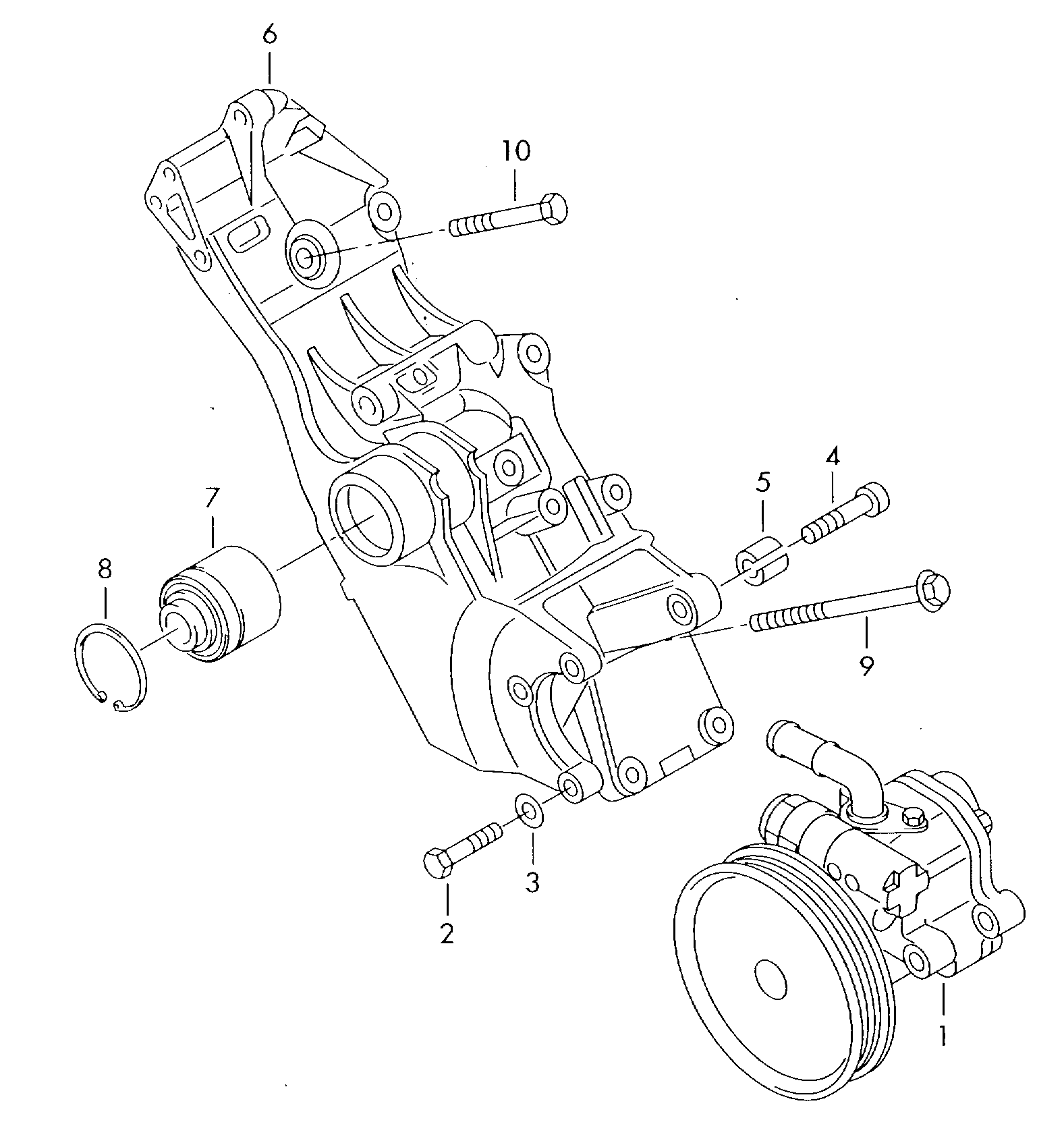vane pump; for power steering - Audi A6/Avant(A6)  