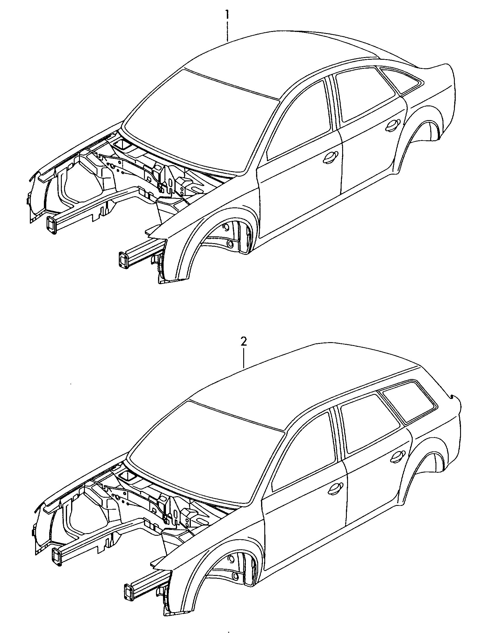 body; obligatory documentation part; see parts bul... - Audi A4/Avant(A4)  