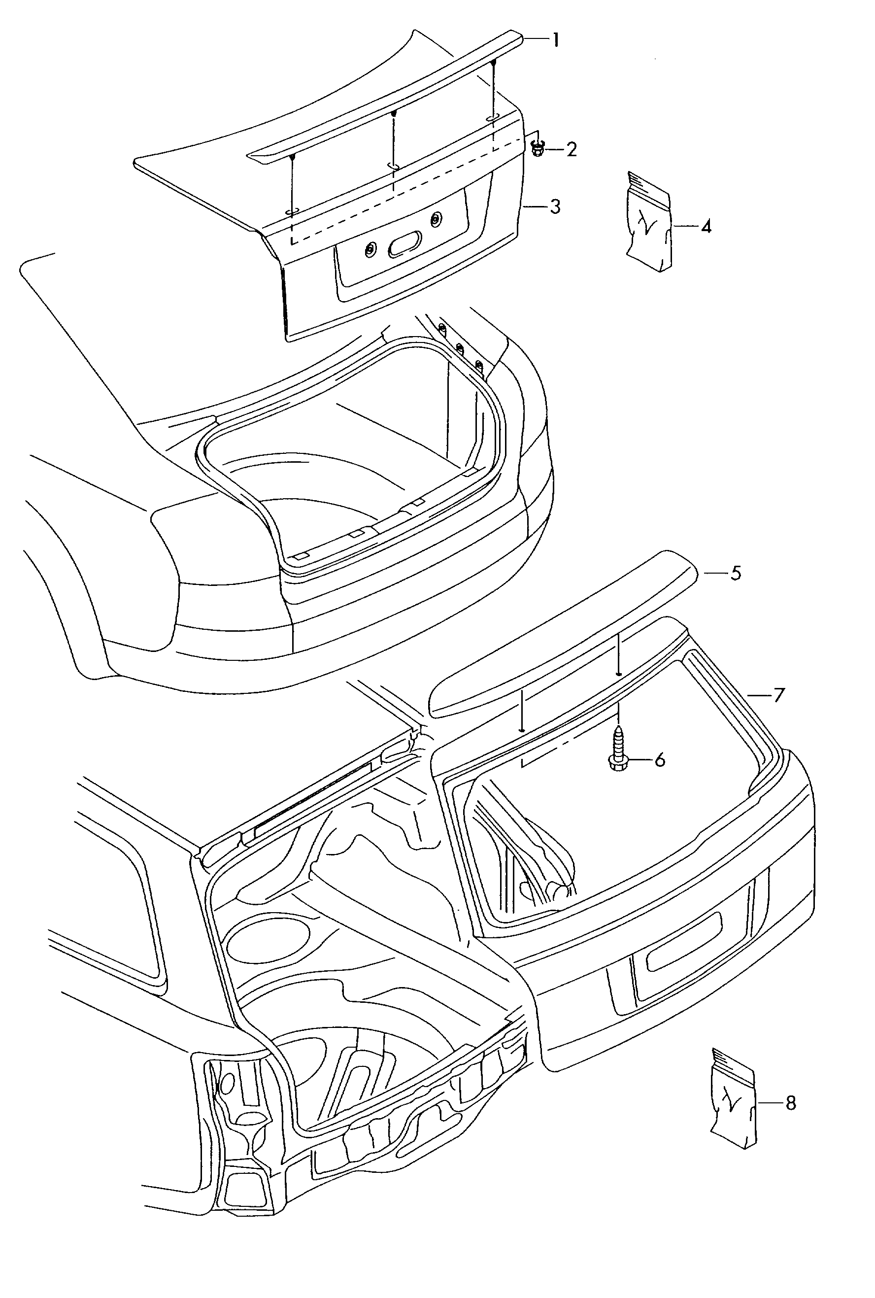 spoiler - Audi A4/Avant(A4)  
